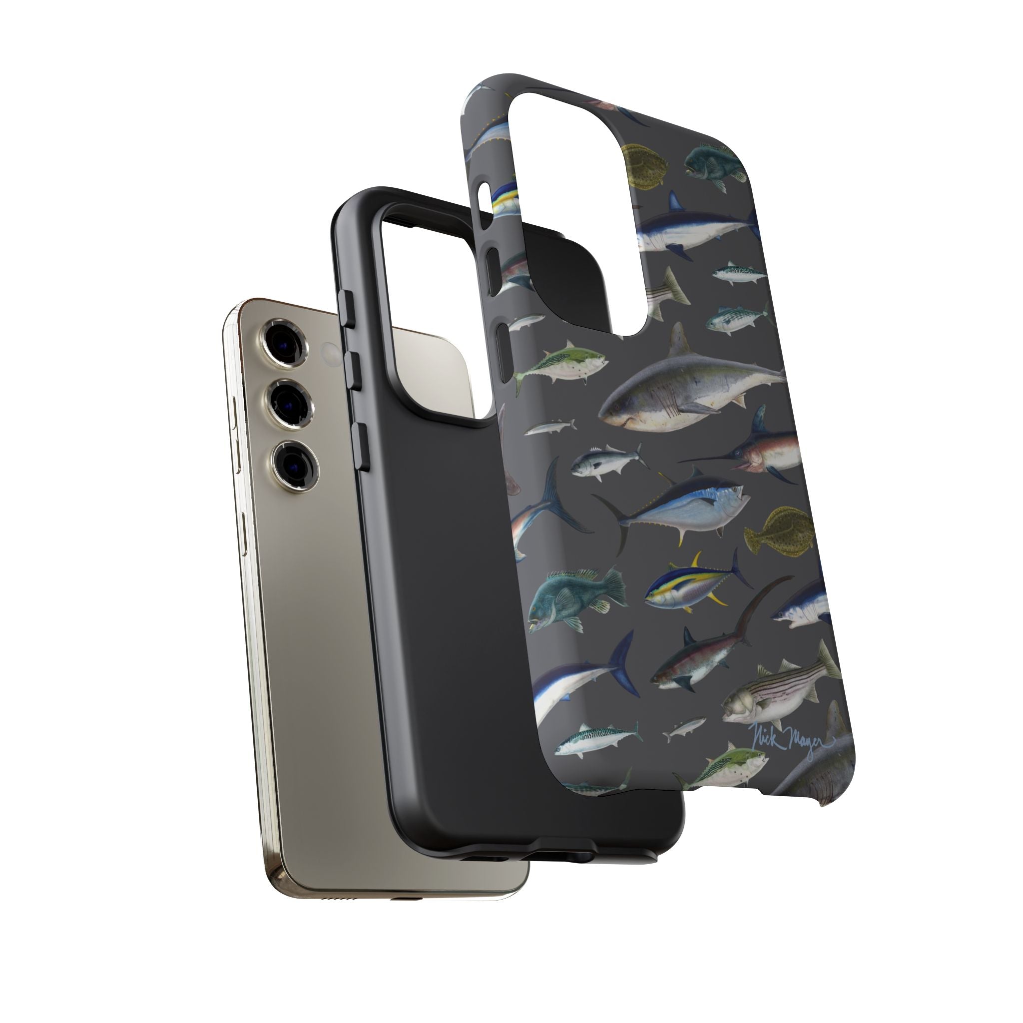New England Offshore Fish Grey Phone Case, NEW!  (Samsung)