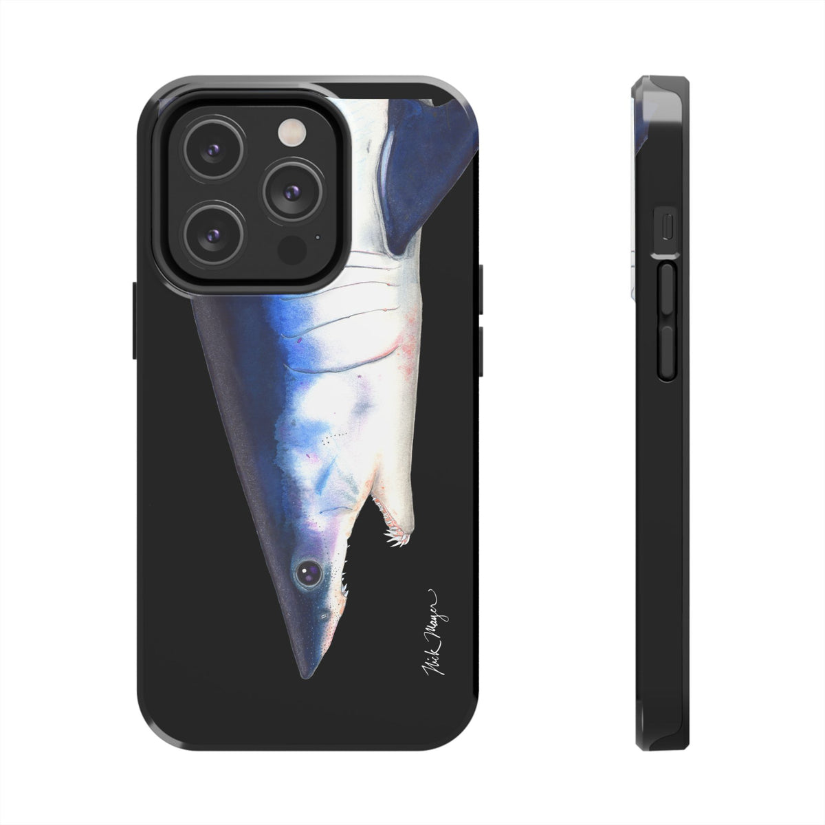 Mako Shark Face Black Case (iPhone) Printify