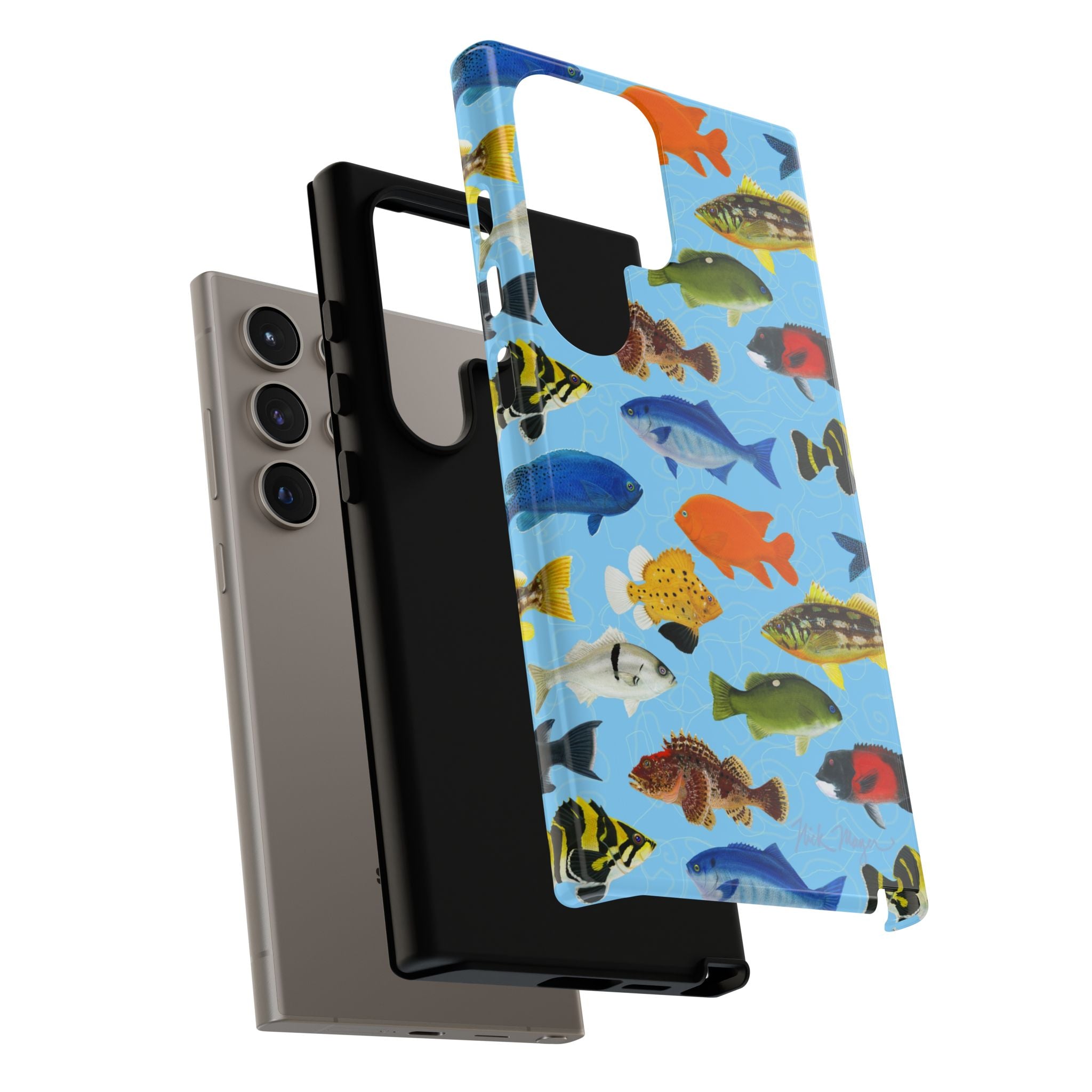 NEW California Fish Blue Phone Case (Samsung)