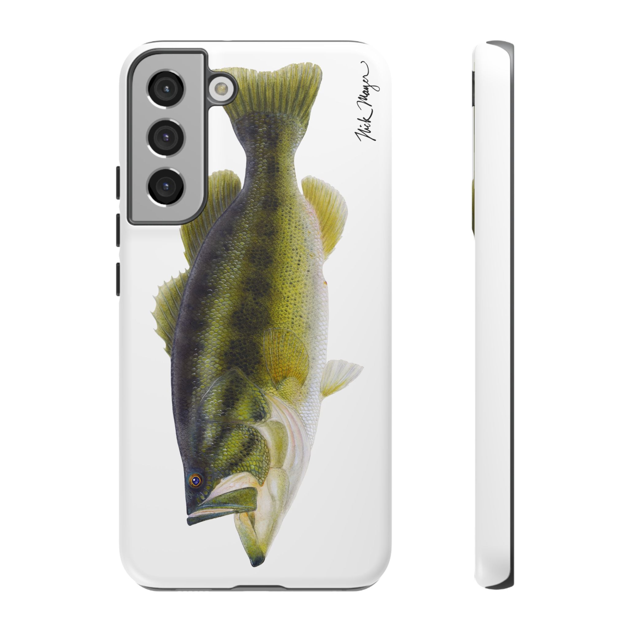 Largemouth Bass White Phone Case (Samsung) Printify