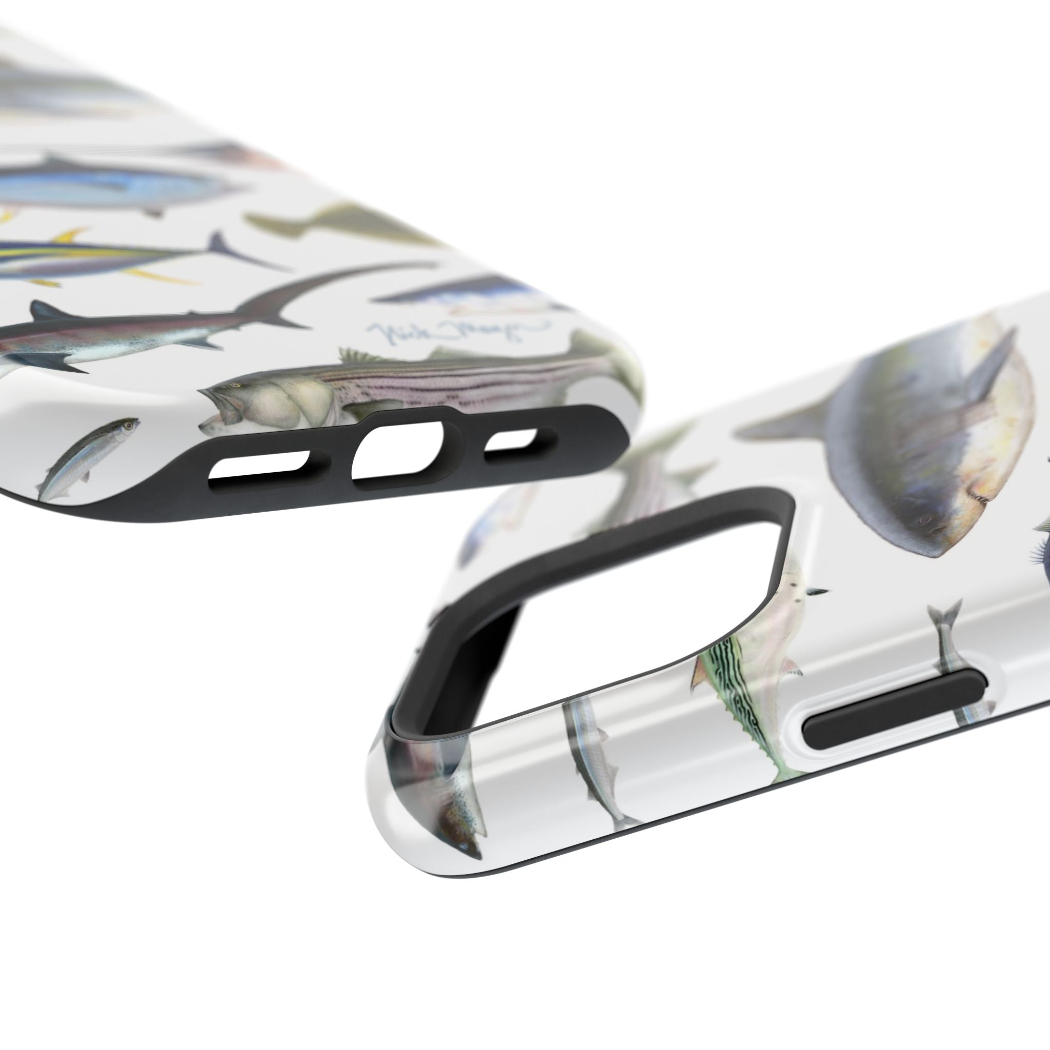 New England Fish White MagSafe iPhone Case