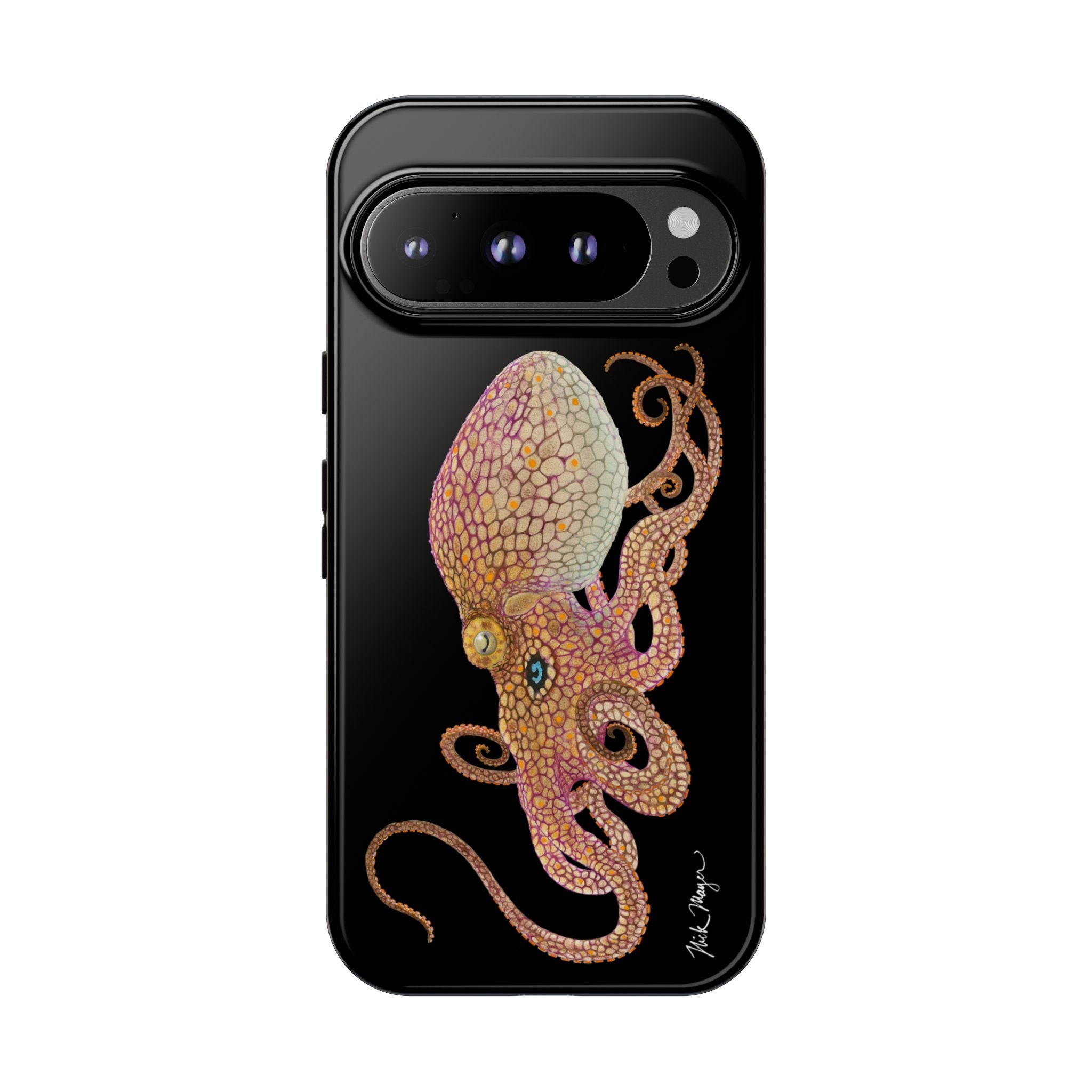 Two Spot Octopus Black Phone Case (Samsung)