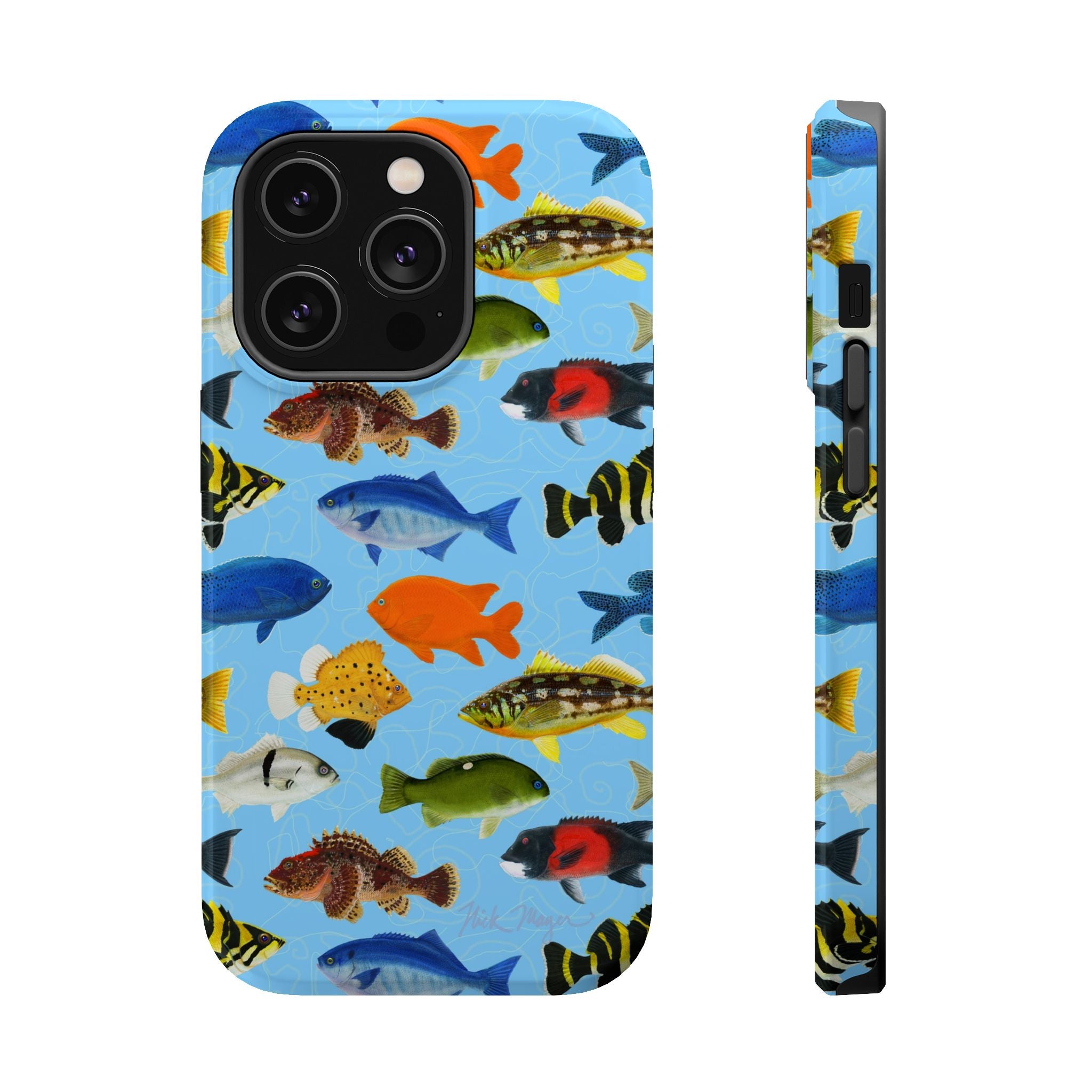 NEW California Fish Blue MagSafe iPhone Case