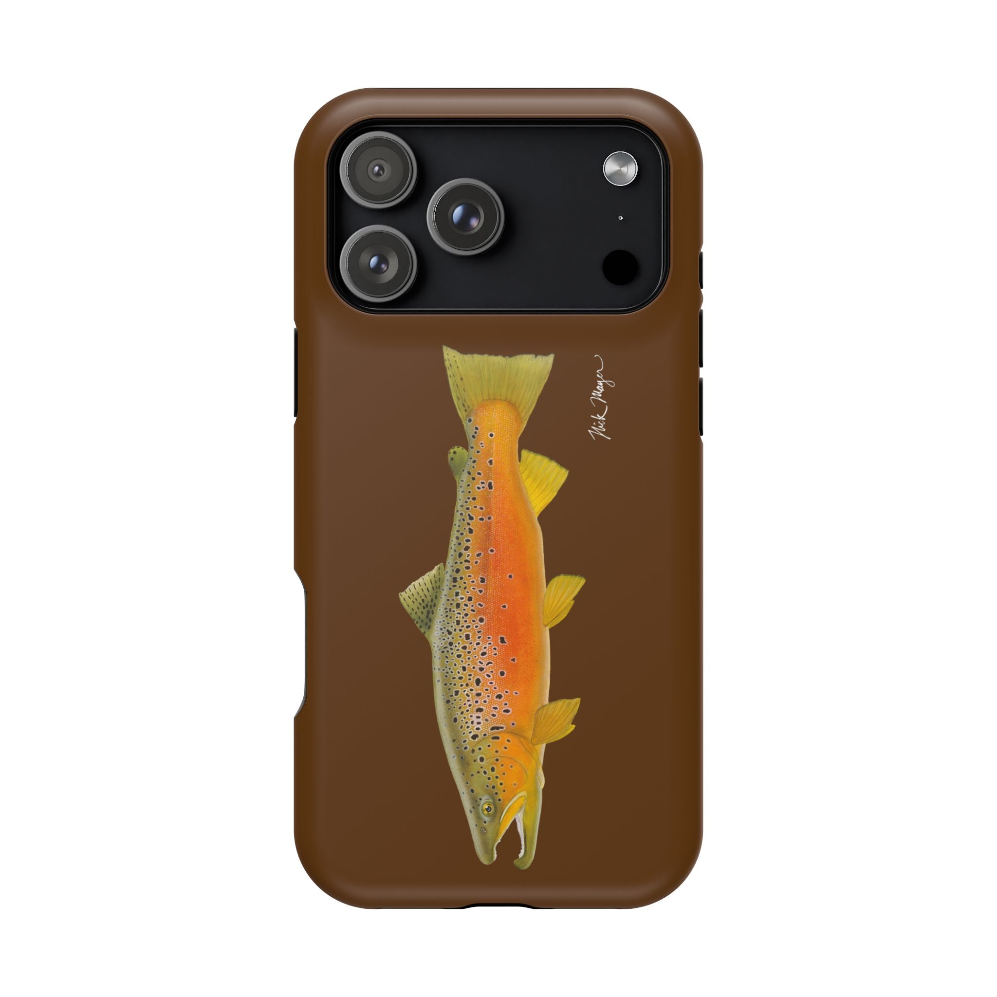 Brown Trout 2 Brown MagSafe iPhone Case, Limited Run