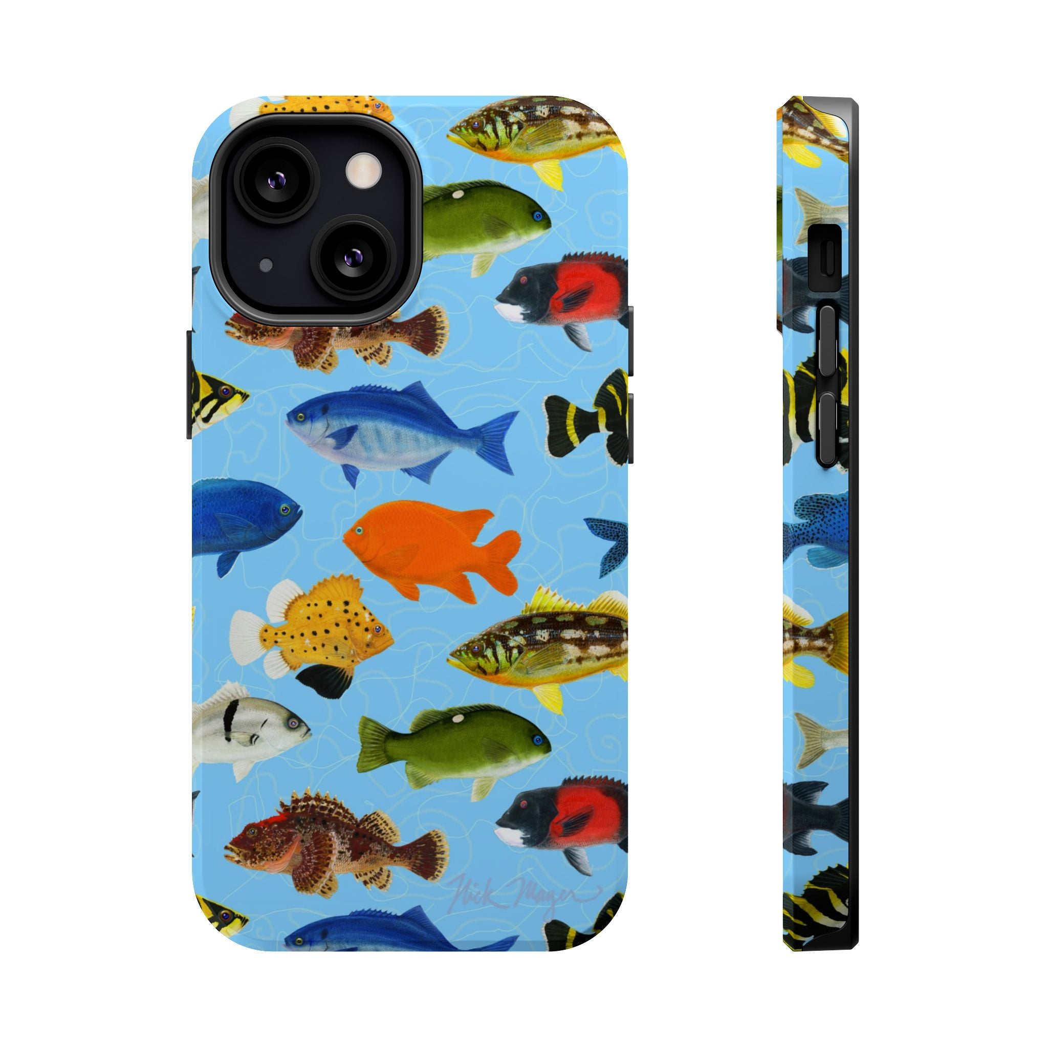 California Fish Blue MagSafe iPhone Case
