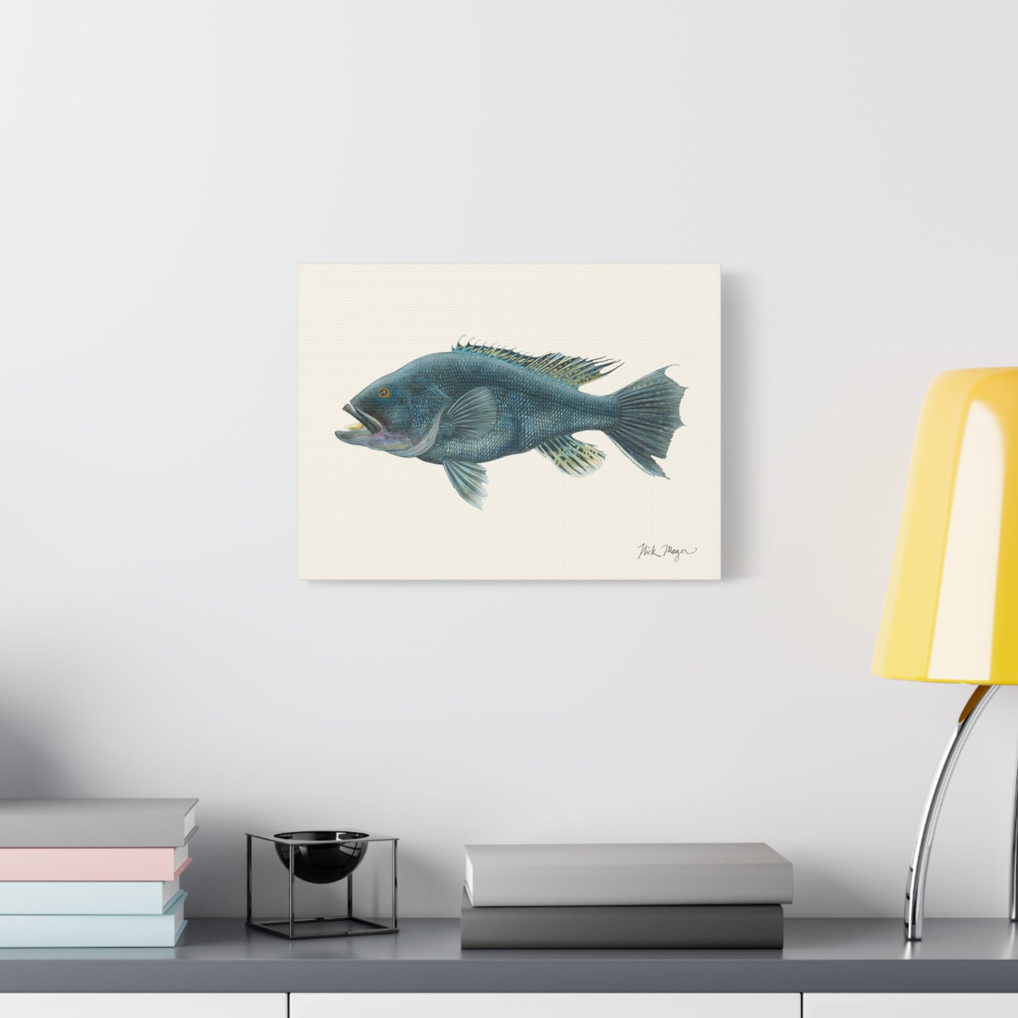 Black Sea Bass Canvas Print