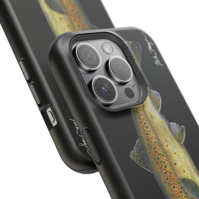 Brown Trout MagSafe Black iPhone Case