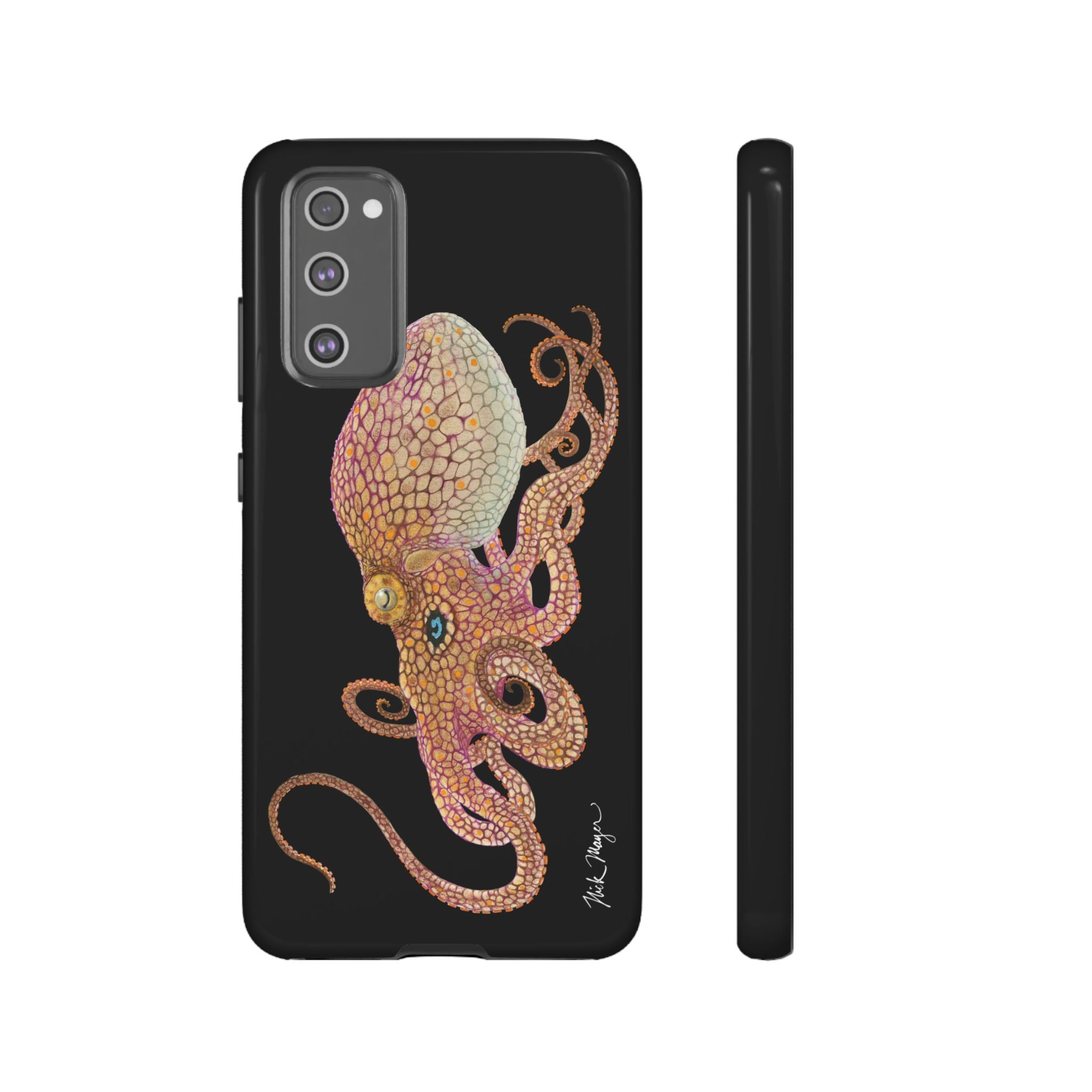 Two Spot Octopus Black Phone Case (Samsung)