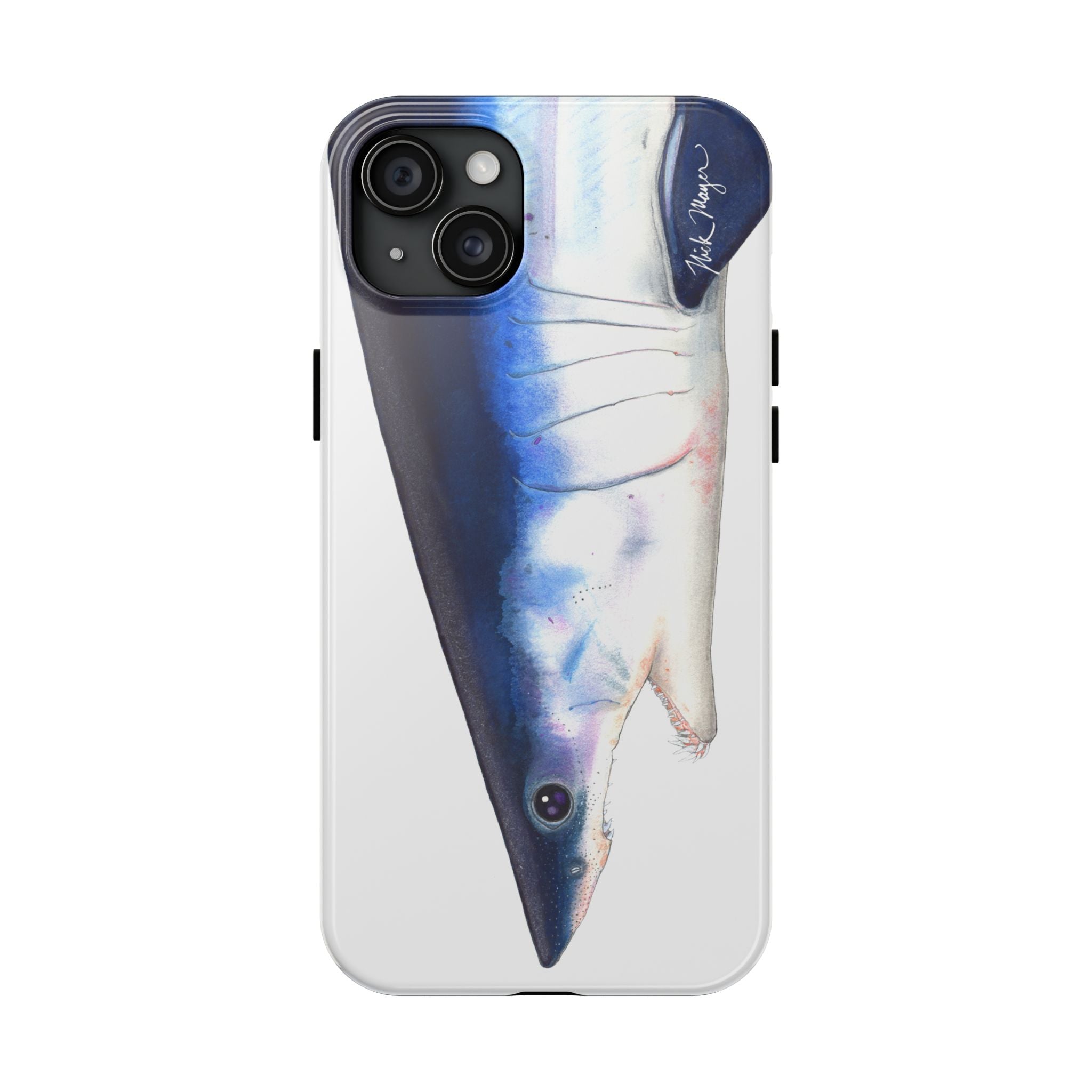 Mako Shark Face White Phone Case (iPhone)