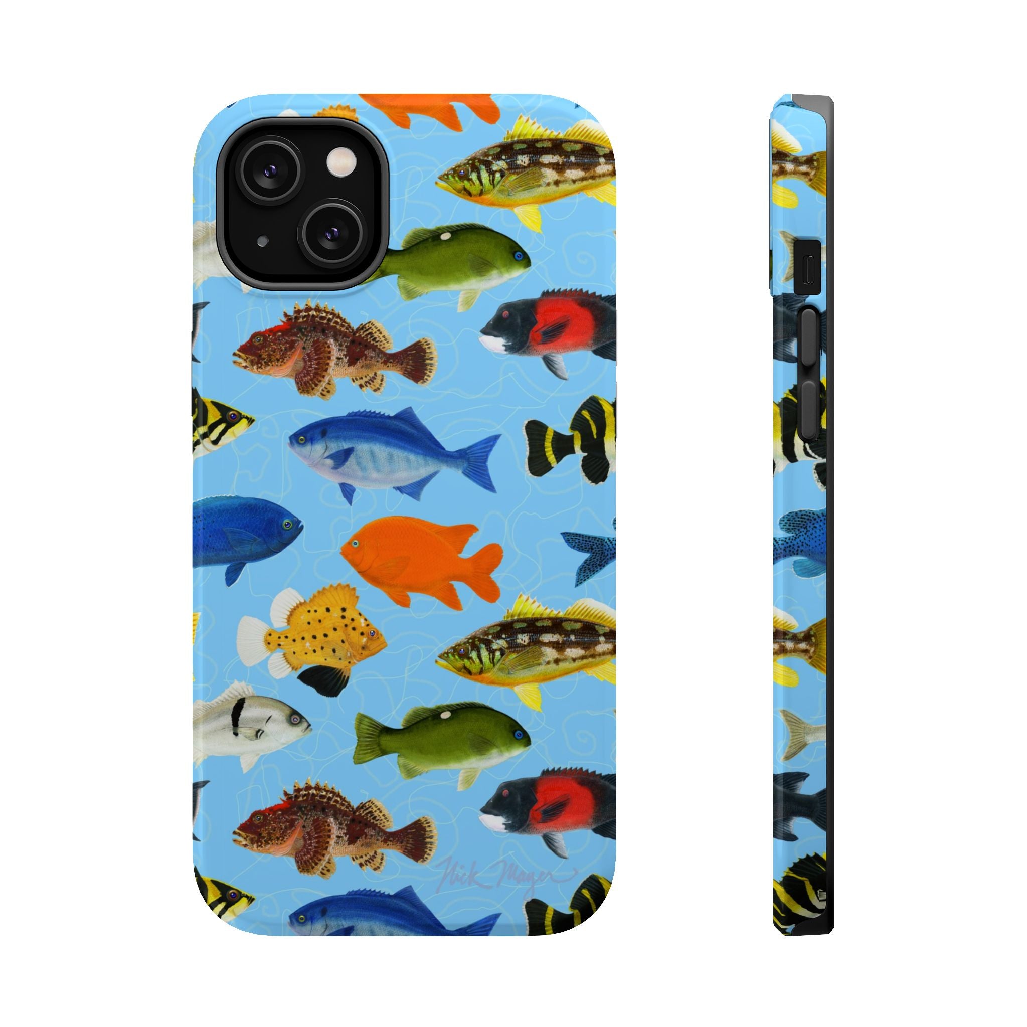 California Fish Blue MagSafe iPhone Case