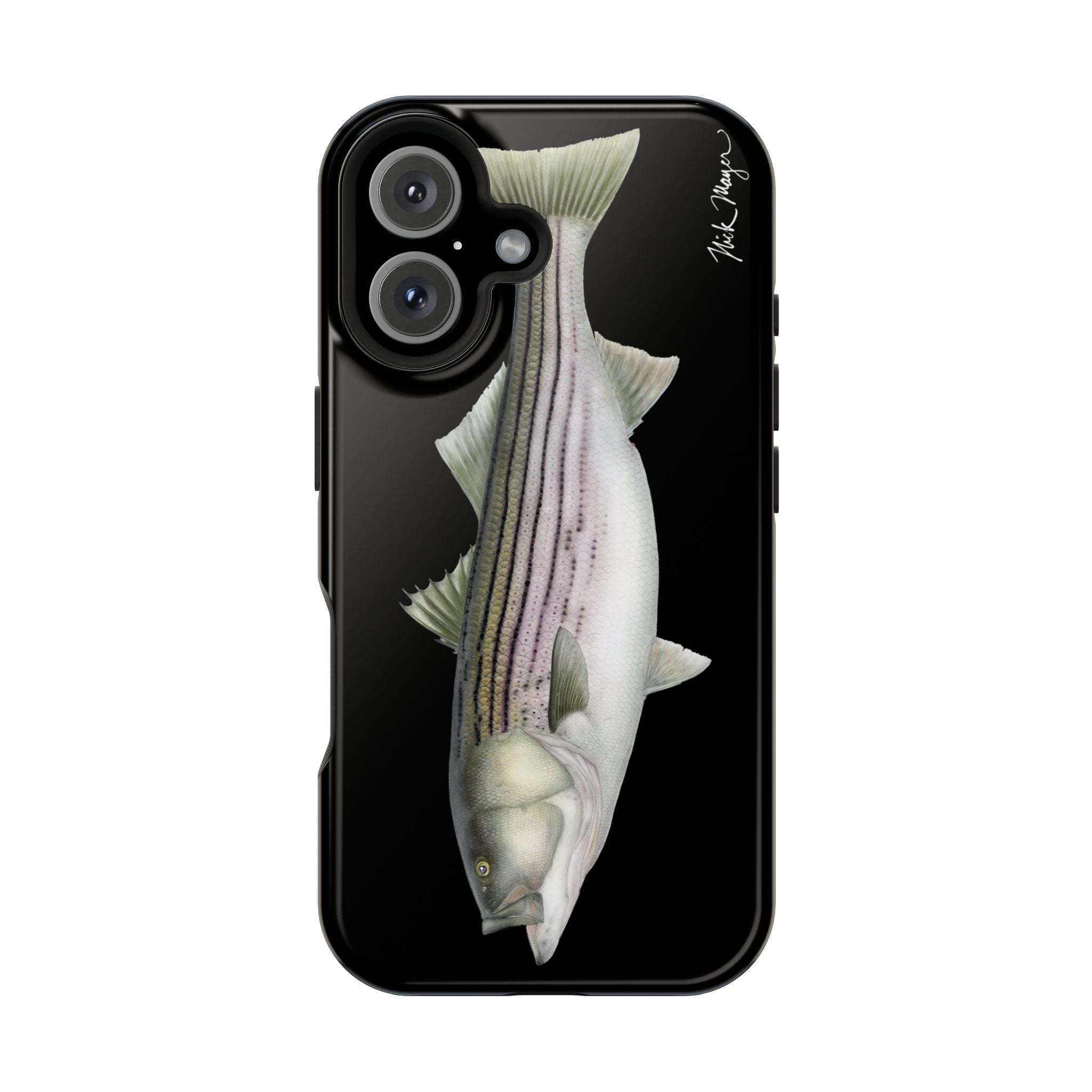 30 lb Striper MagSafe Black iPhone Case