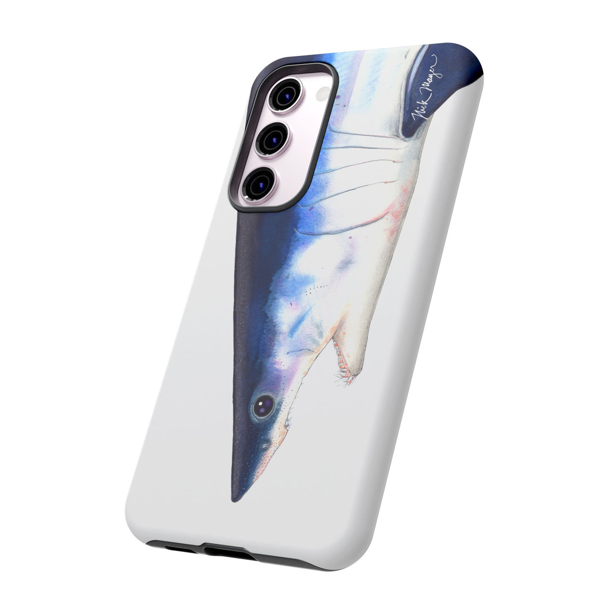 Mako Shark Face White Phone Case (Samsung) Printify