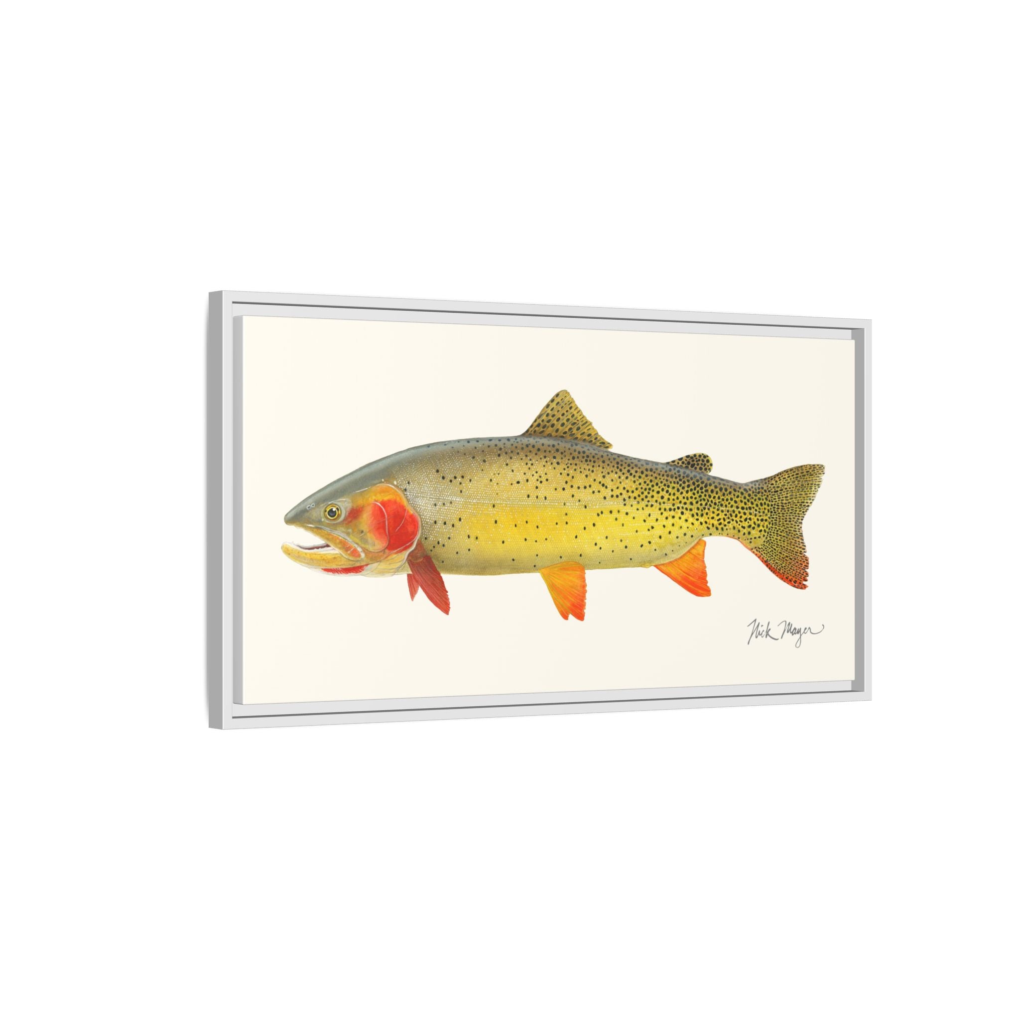 Cutthroat Trout I Framed Canvas Print Printify
