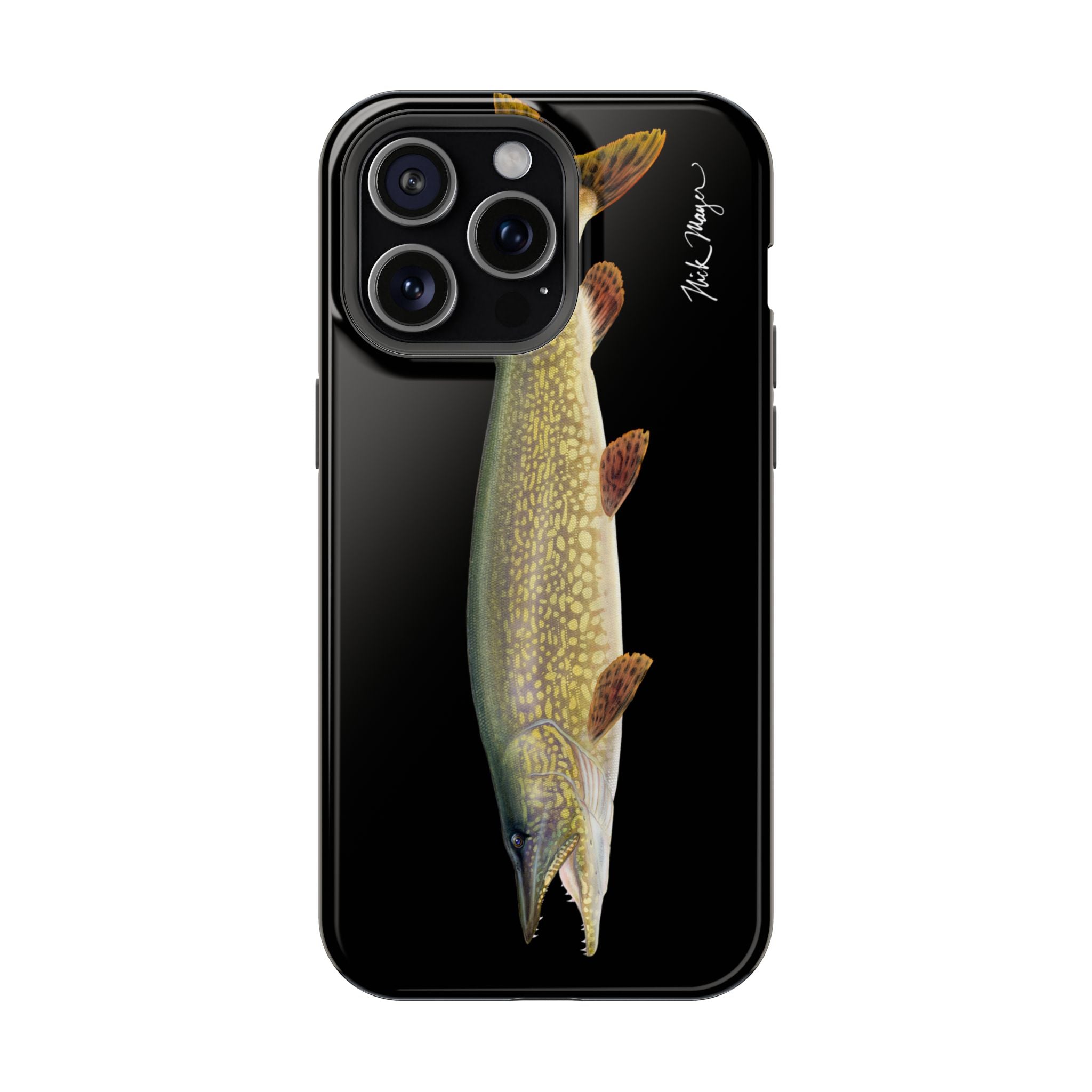 Northern Pike MagSafe Black iPhone Case Printify