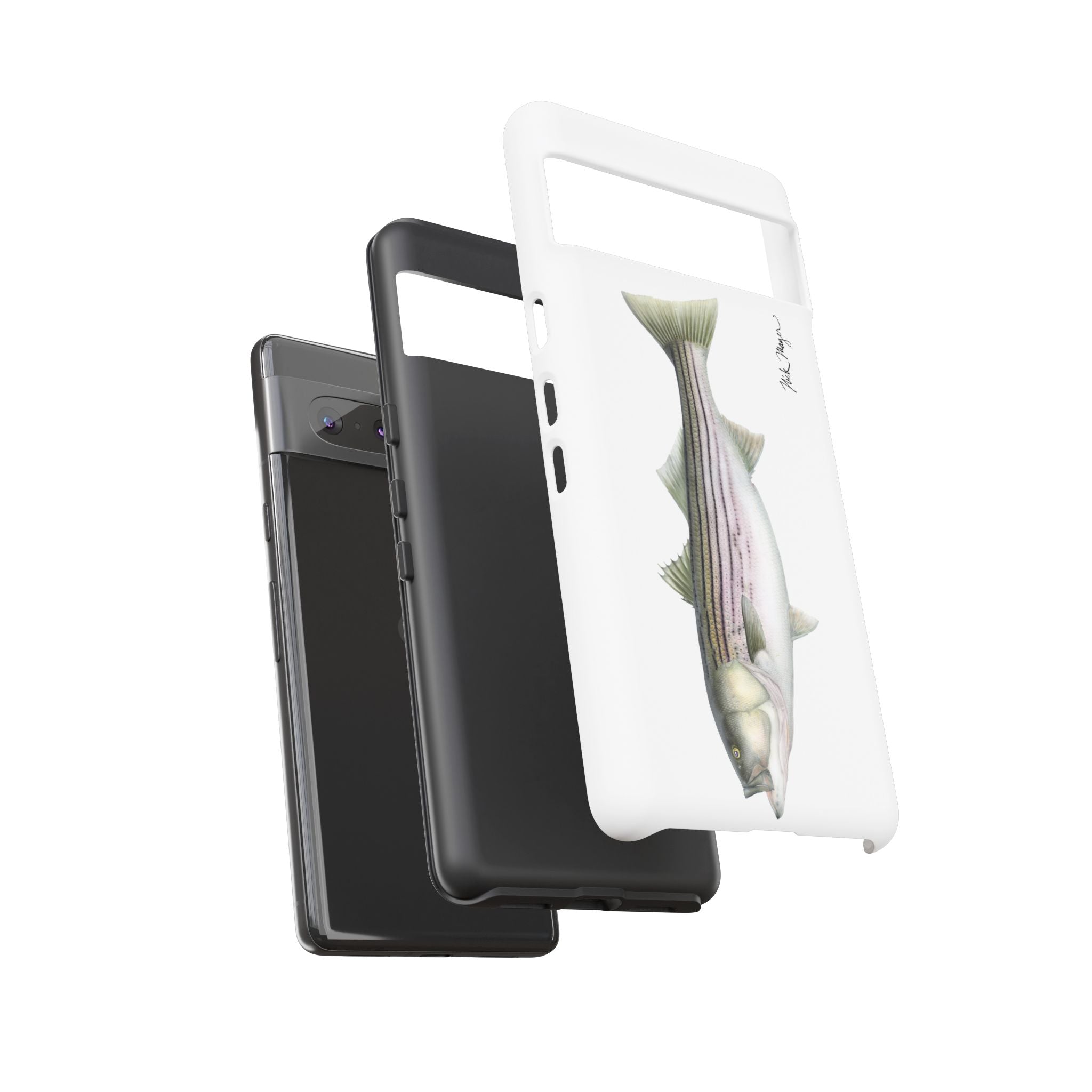 30 lb Striper White Phone Case (Samsung) Printify