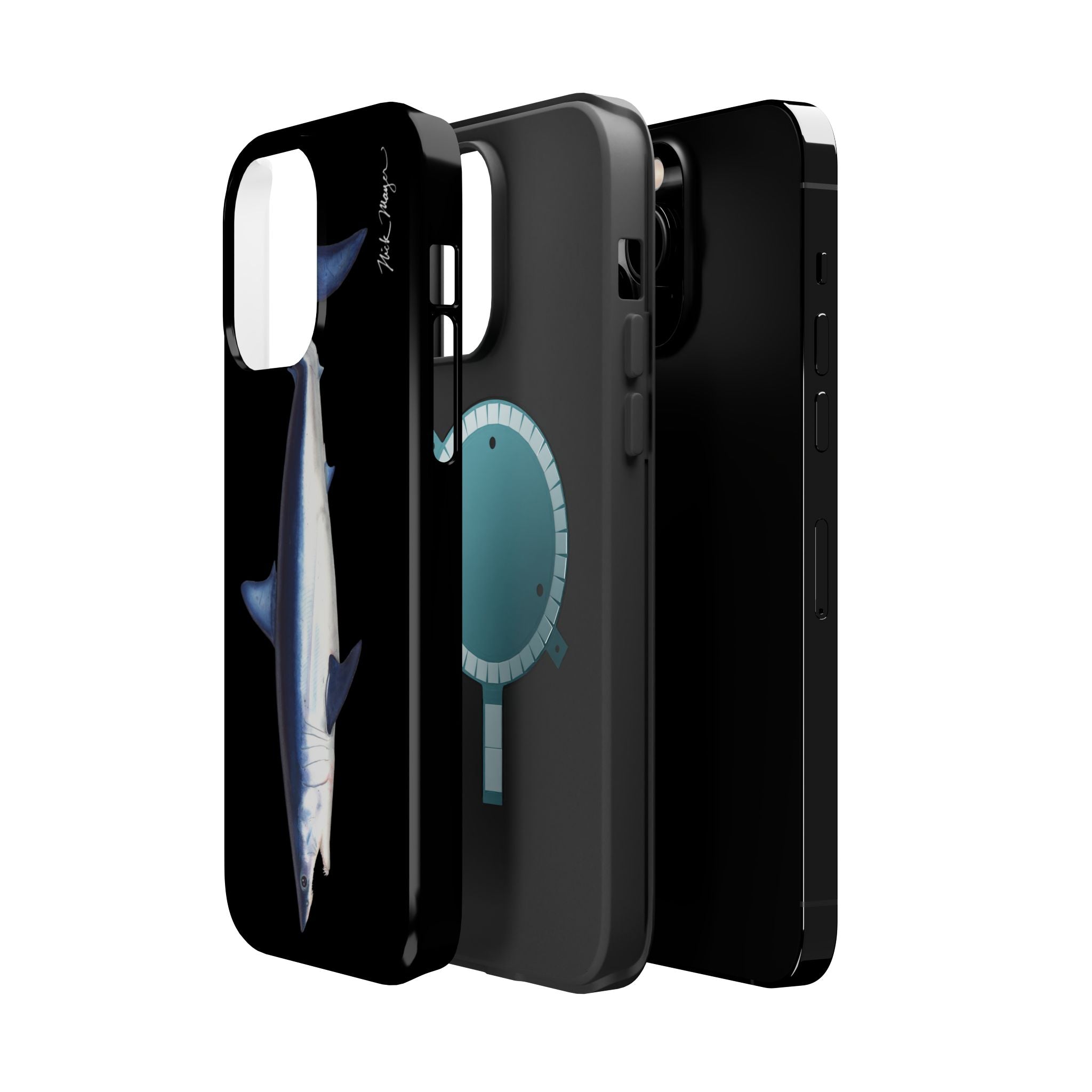 Mako Shark MagSafe Black iPhone Case