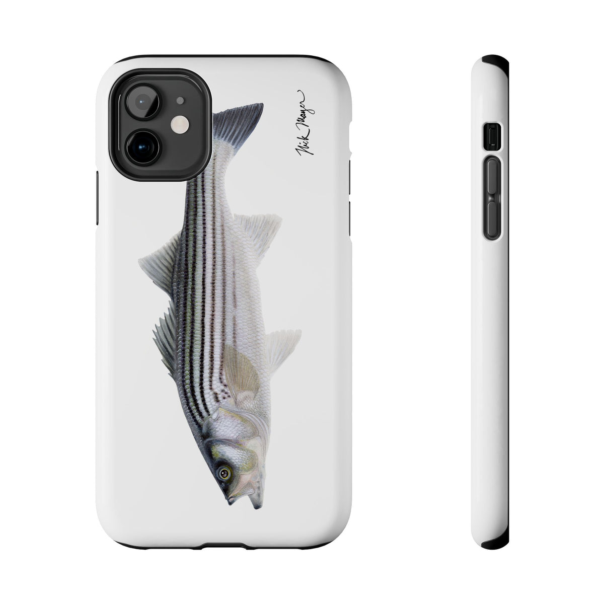 Schoolie Striper White Phone Case (iPhone) Printify