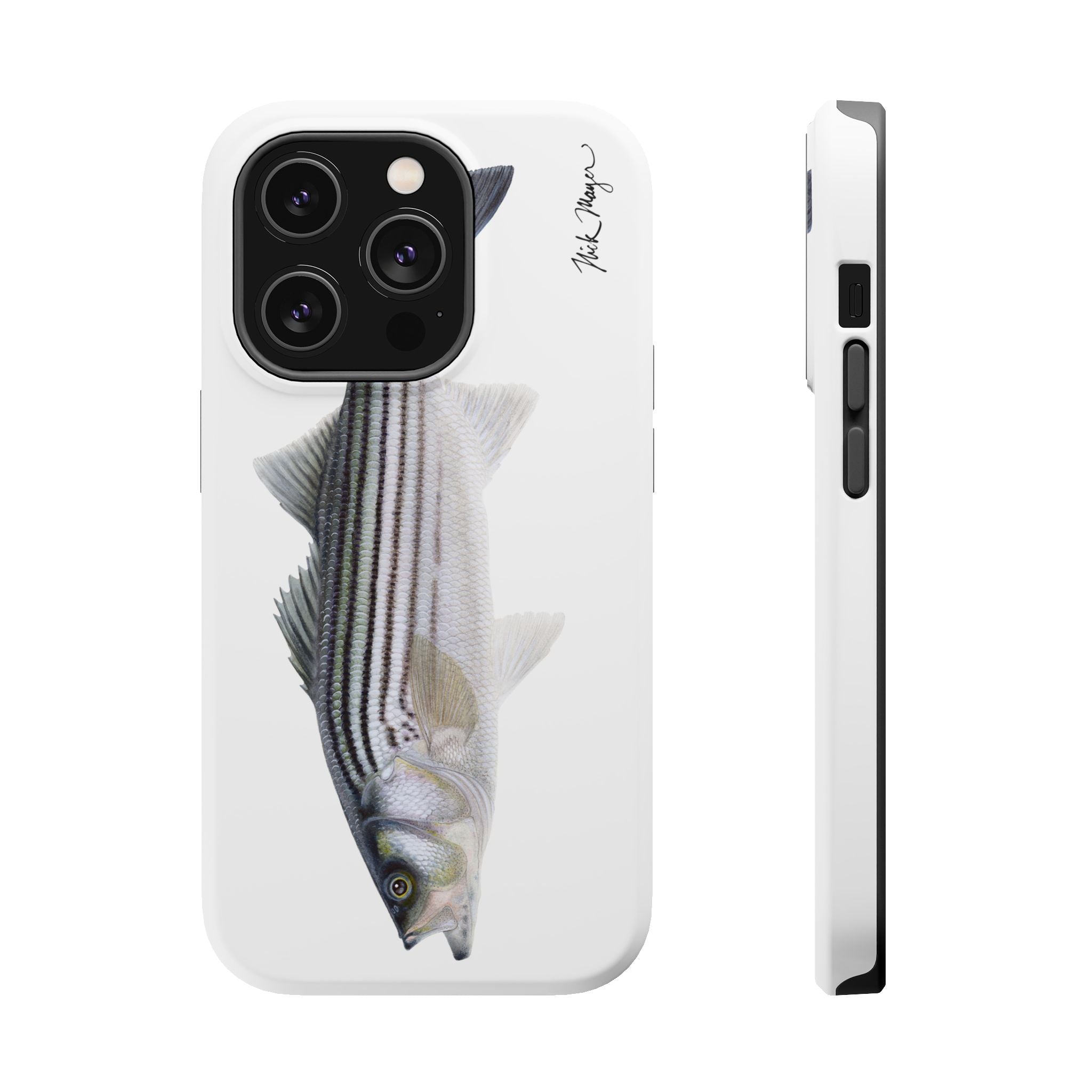 Schoolie Striper MagSafe White iPhone Case