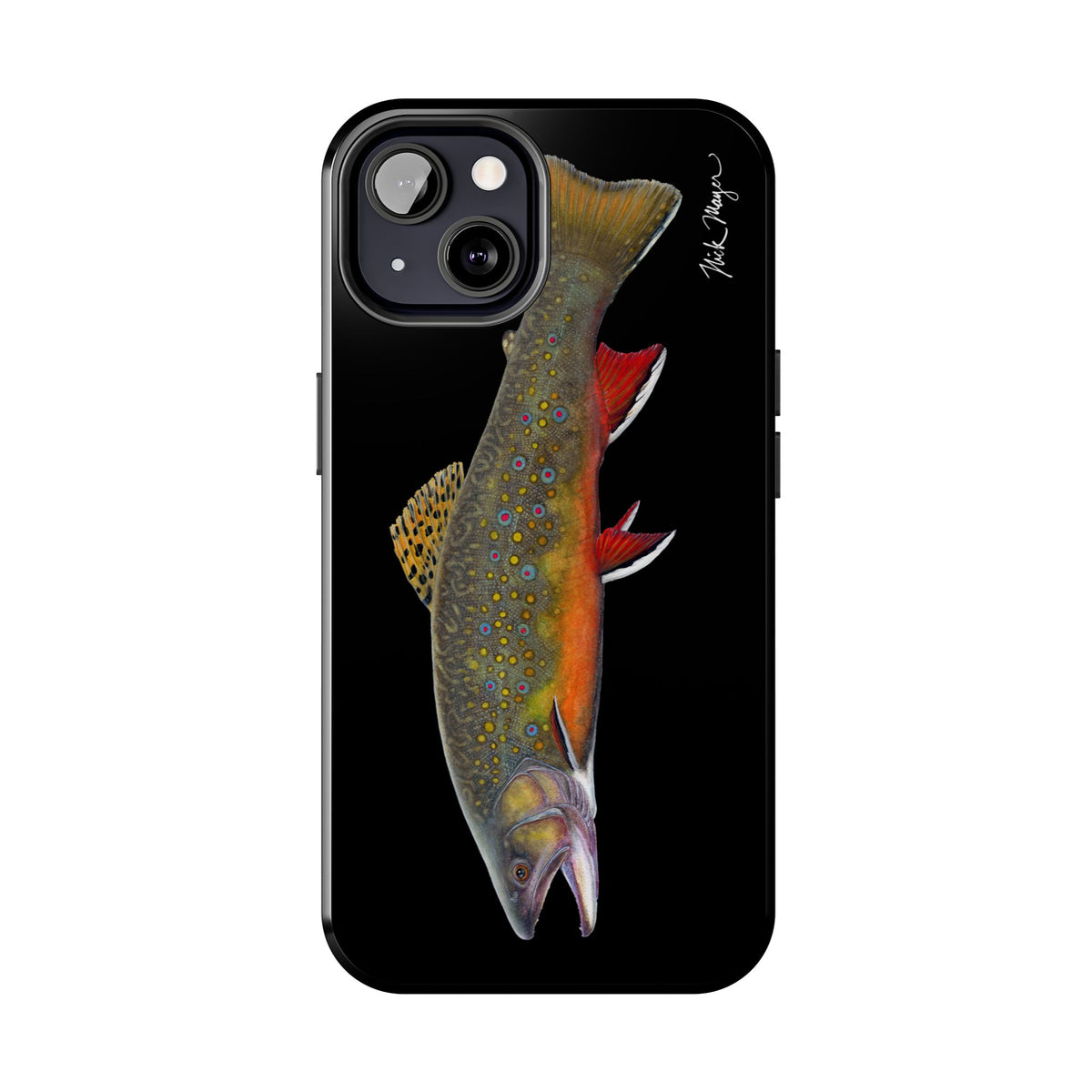 Brook Trout Black Phone Case (iPhone) Printify