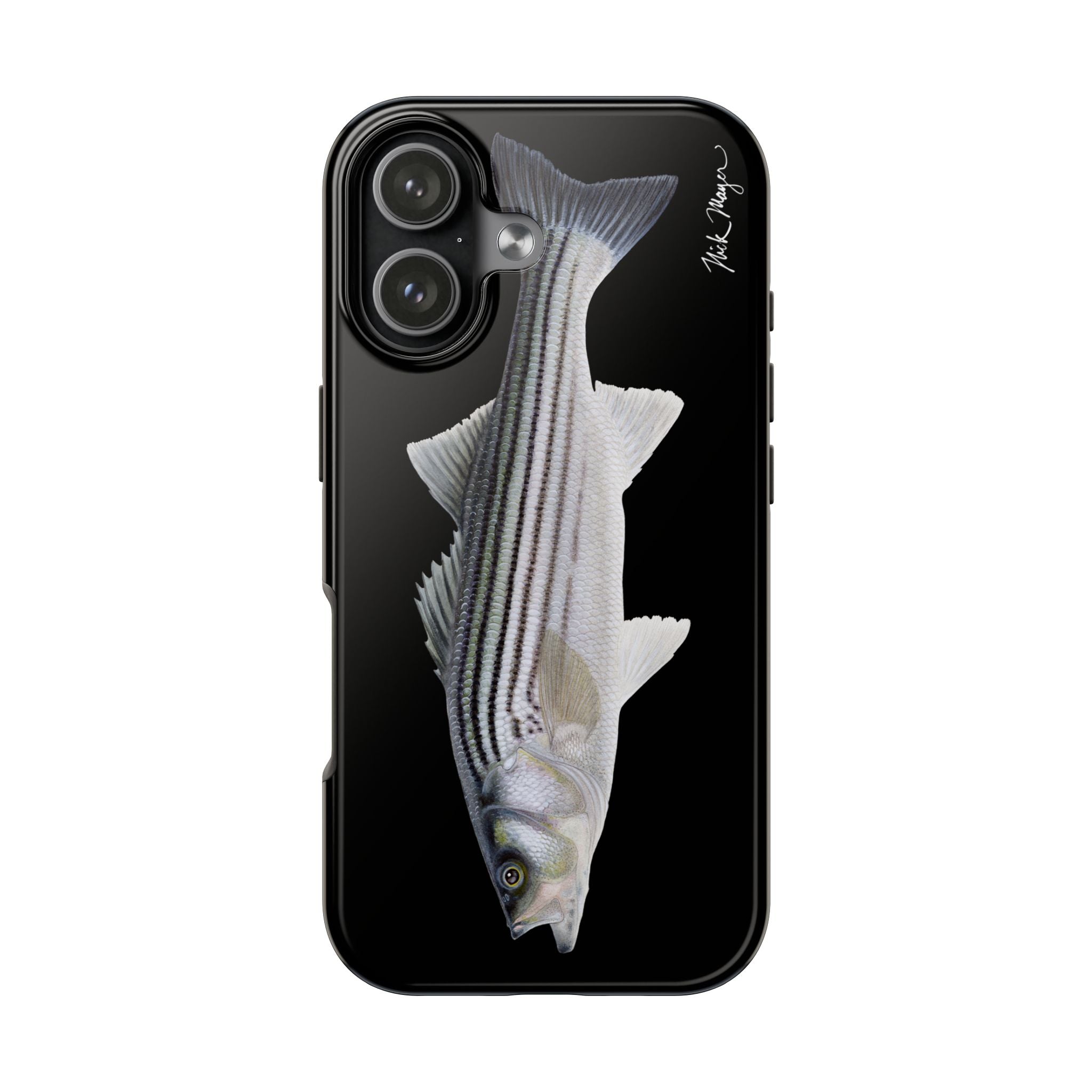 Schoolie Striper Black Phone Case (iPhone)