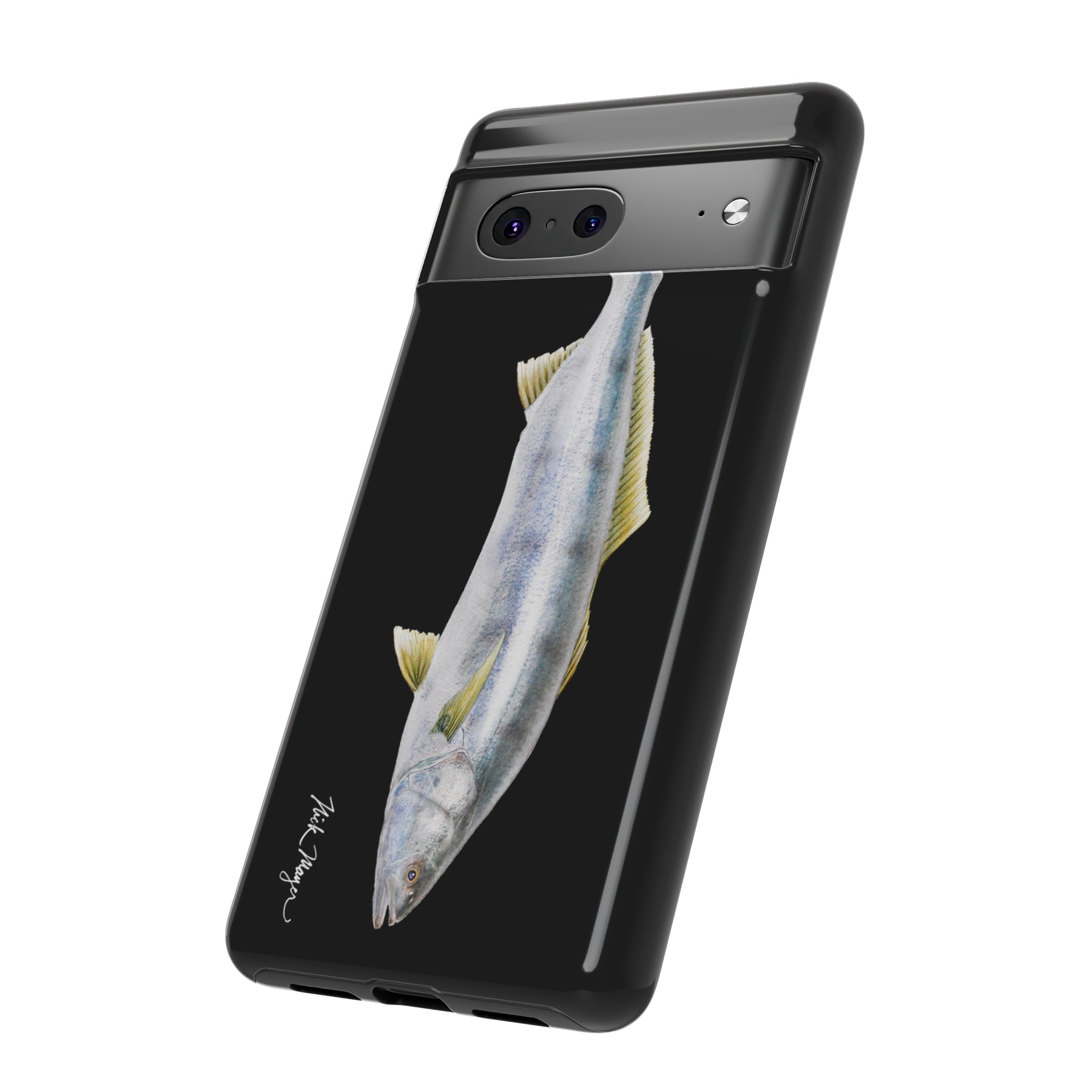 White Sea Bass Phone Case (Samsung) - black