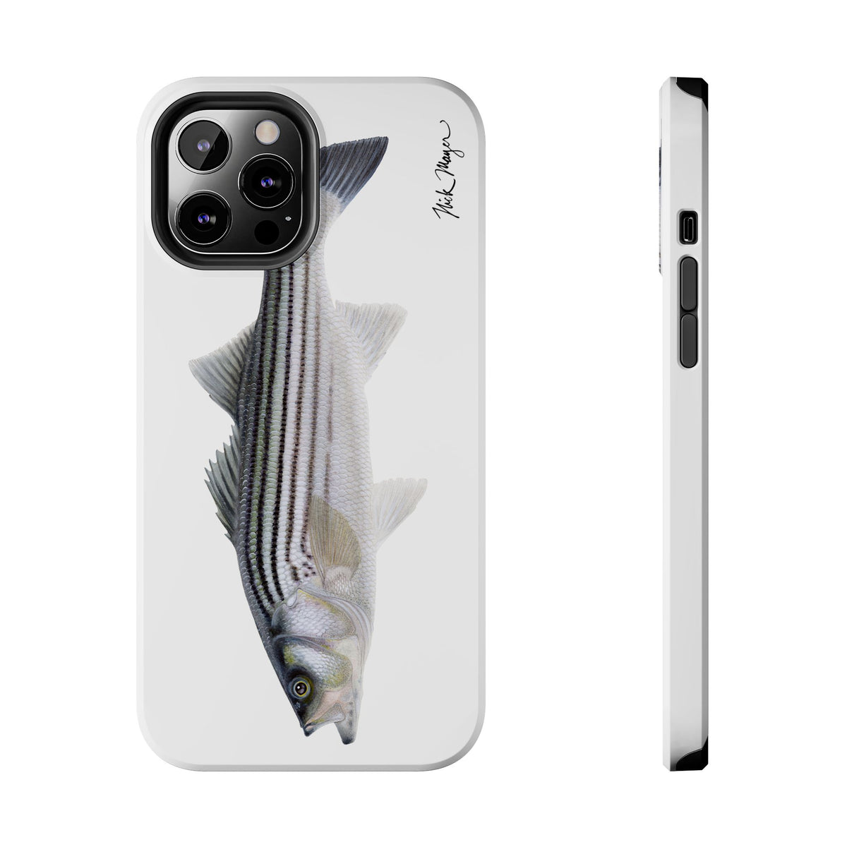 Schoolie Striper White Phone Case (iPhone) Printify