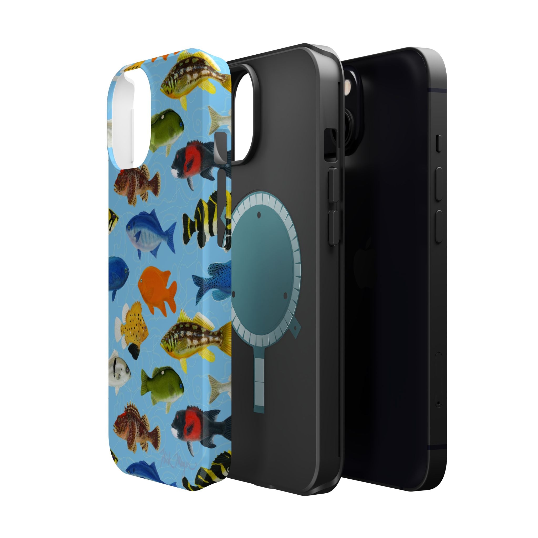 California Fish Blue MagSafe iPhone Case