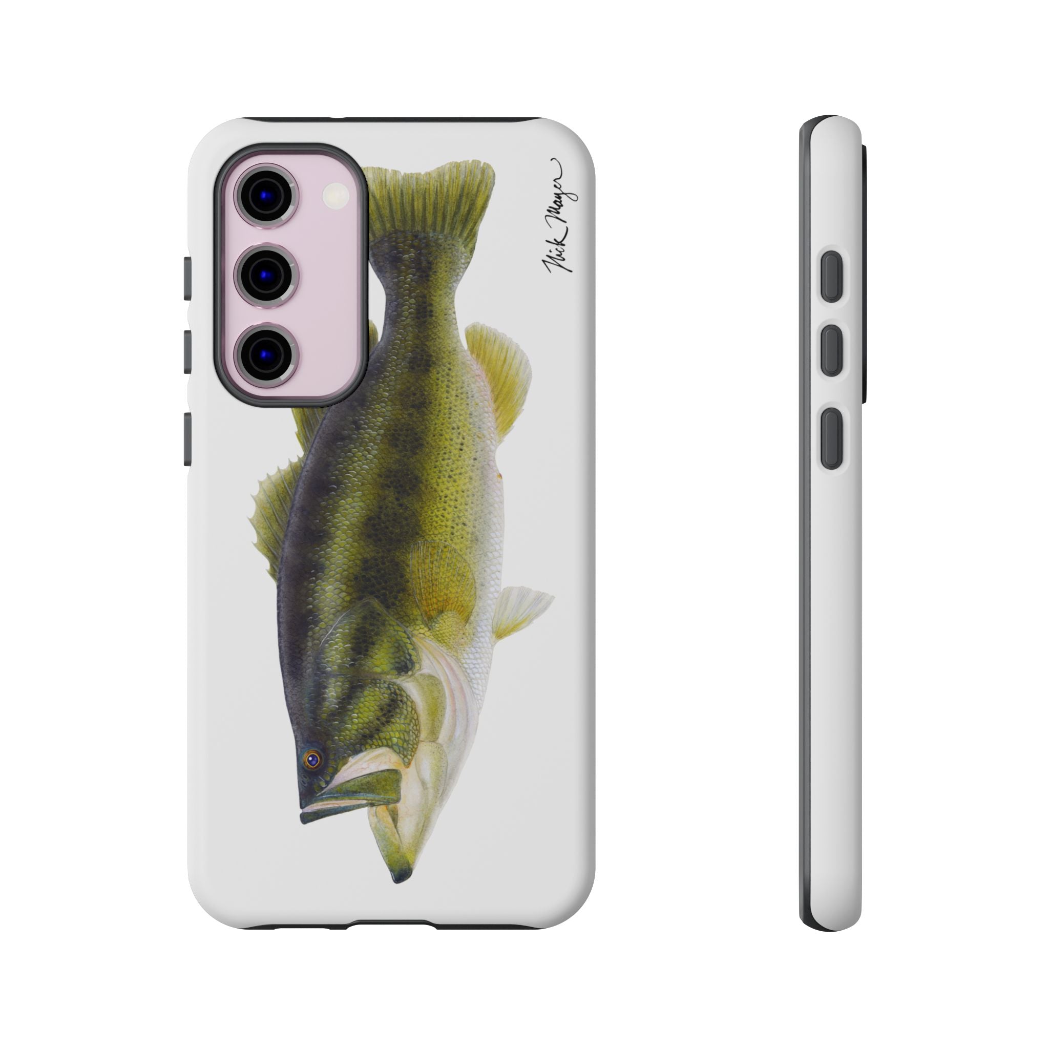 Largemouth Bass White Phone Case (Samsung) Printify