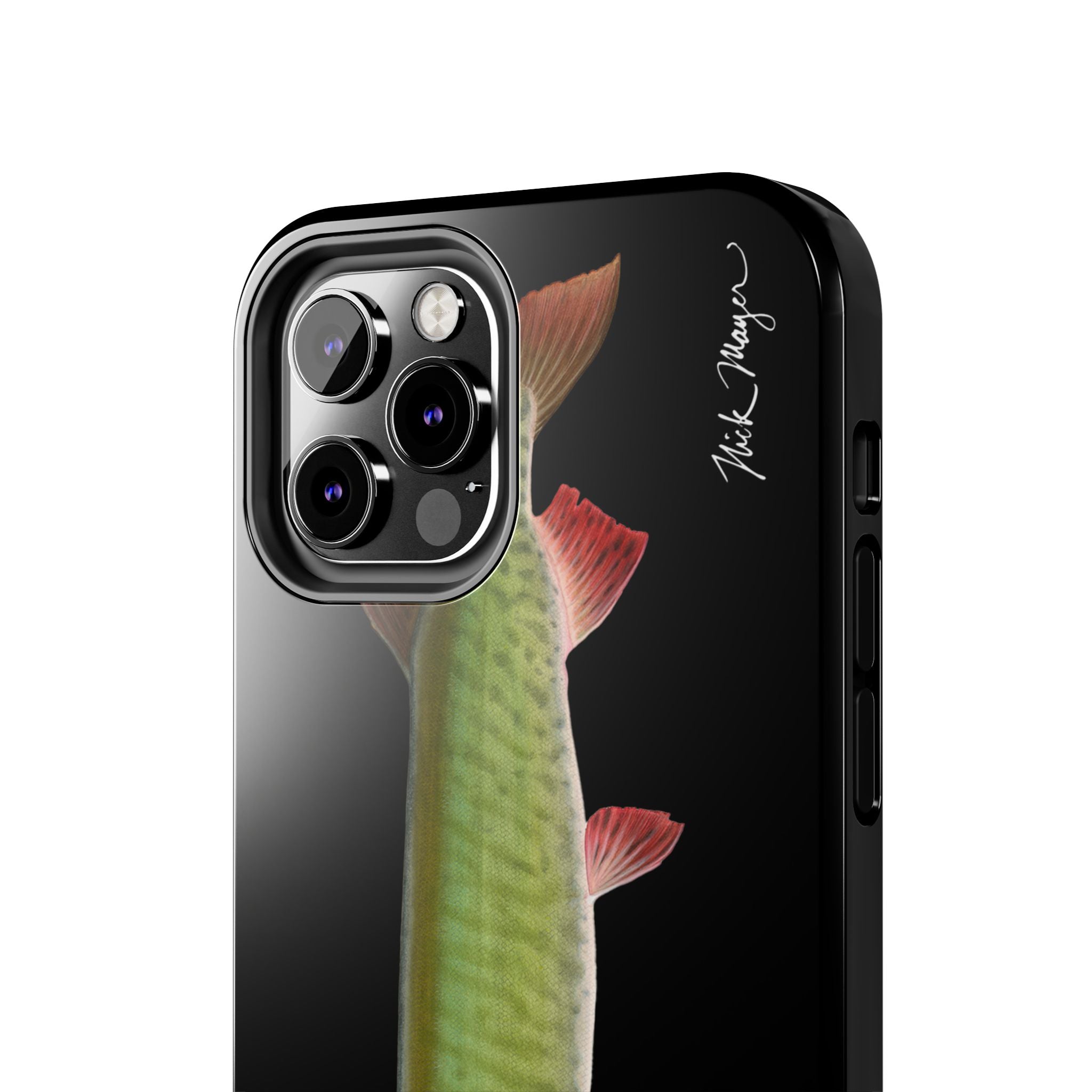 Trophy Muskie Black Phone Case (iPhone)