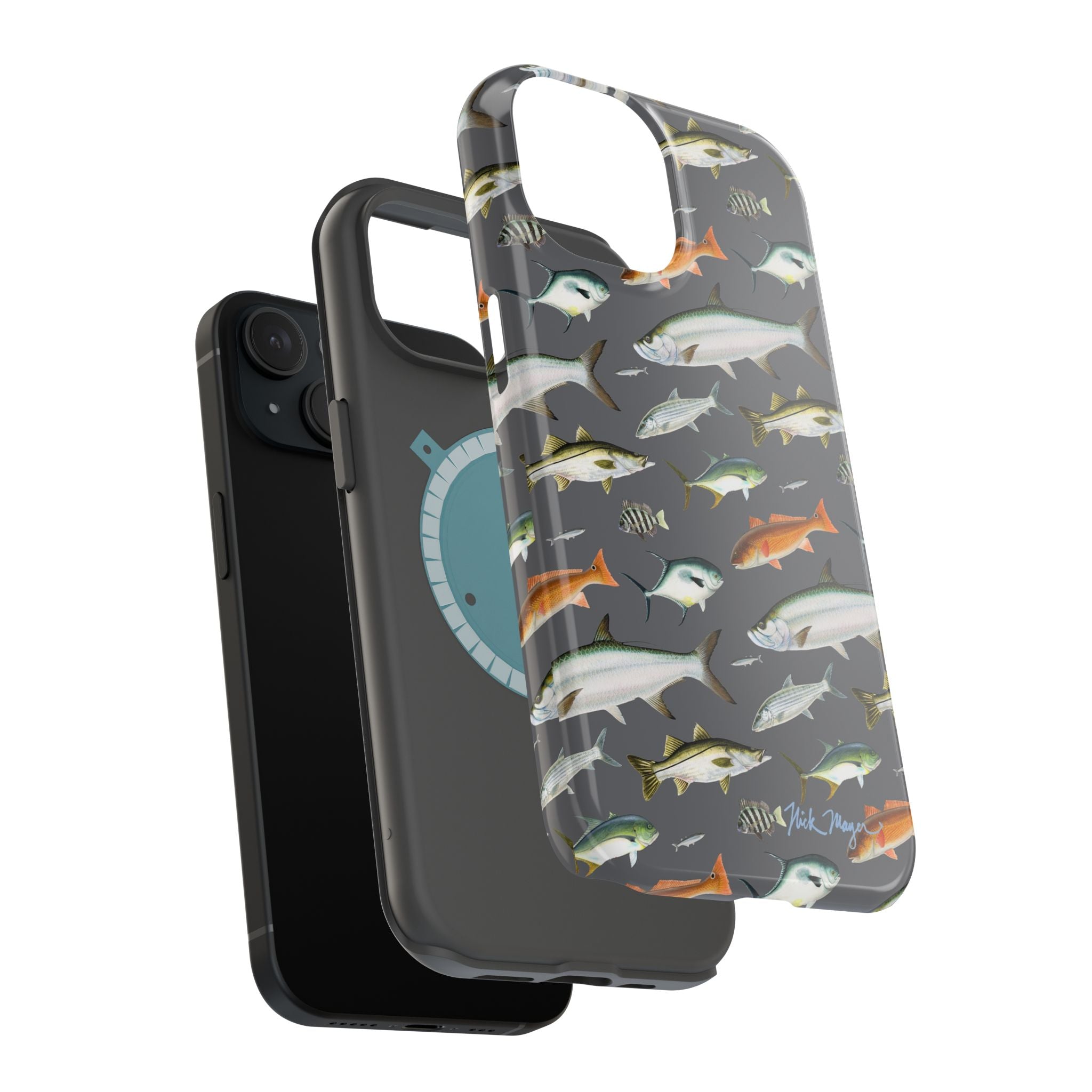 Southern Fish Grey MagSafe iPhone Case