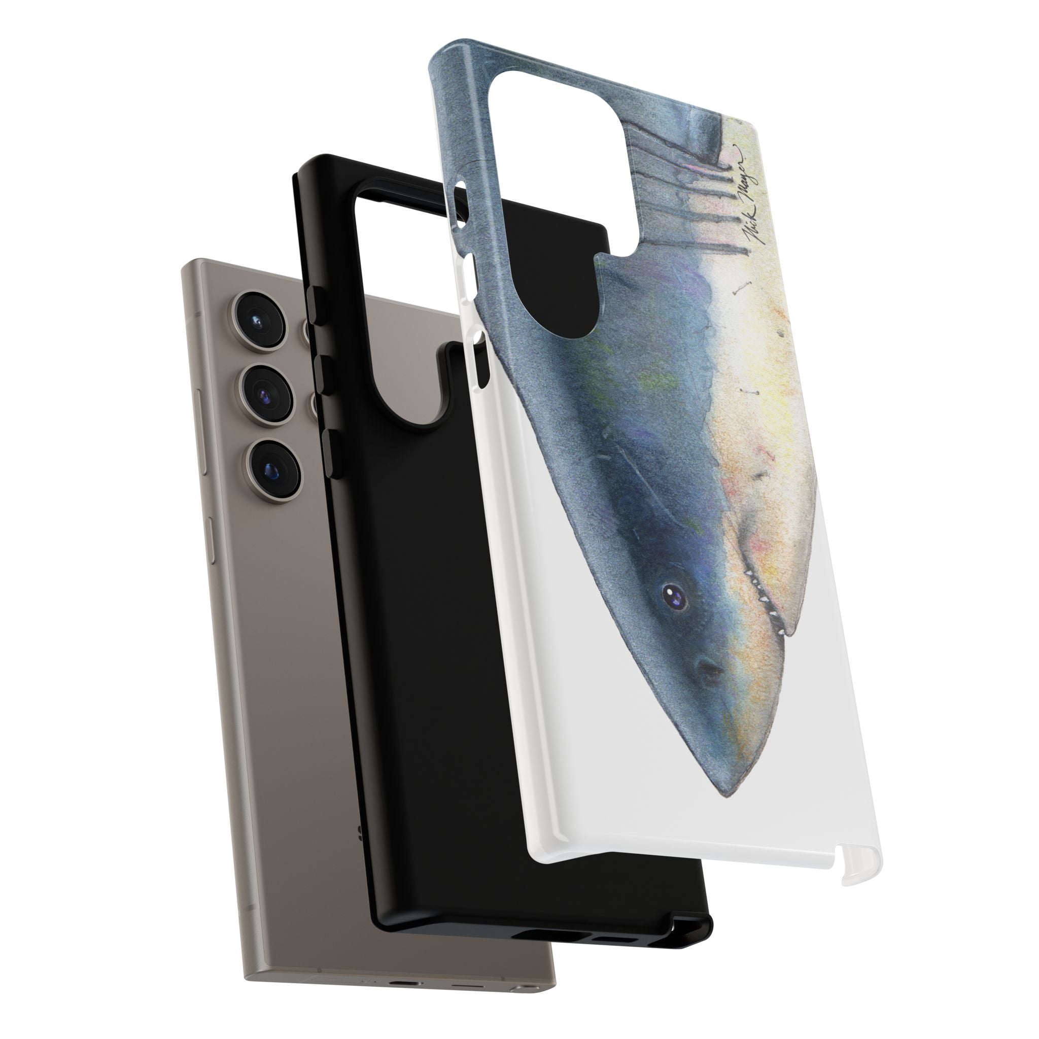 Great White Shark Face Phone Case (Samsung) Printify