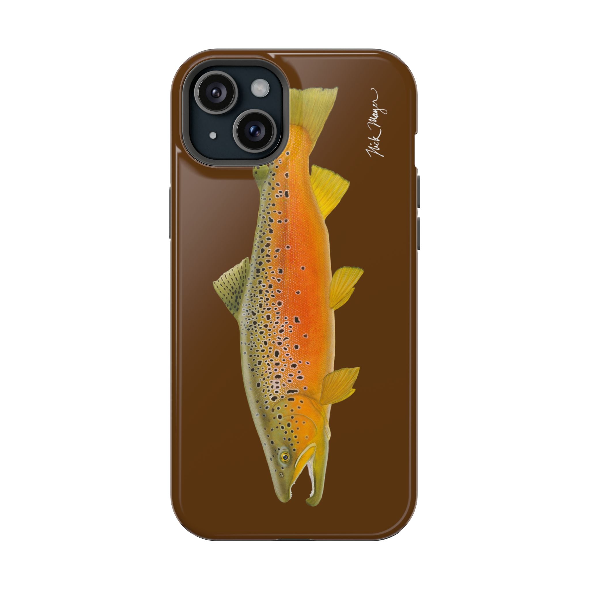 Brown Trout 2 Brown MagSafe iPhone Case, Limited Run