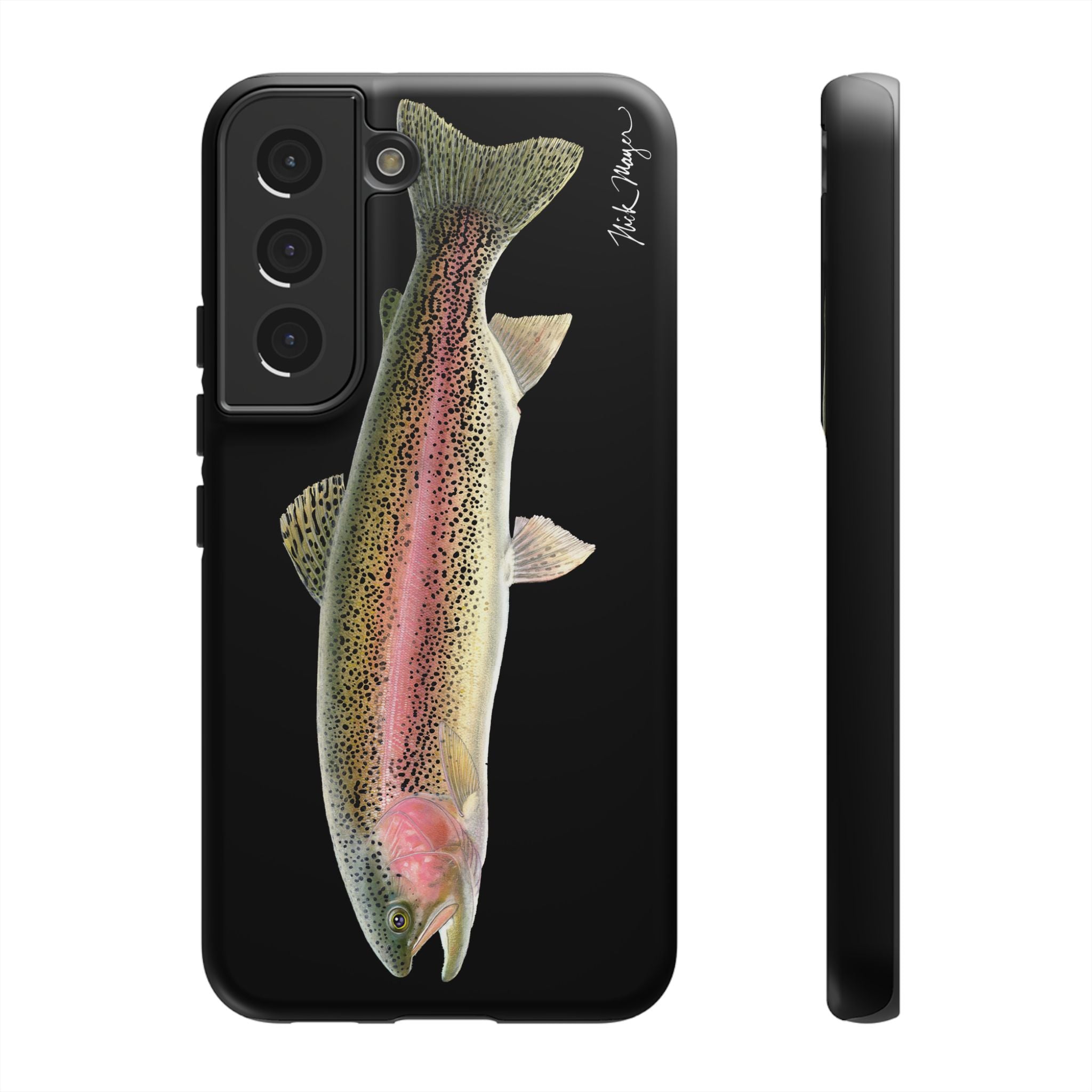 Rainbow Trout Black Phone Case (Samsung) Printify