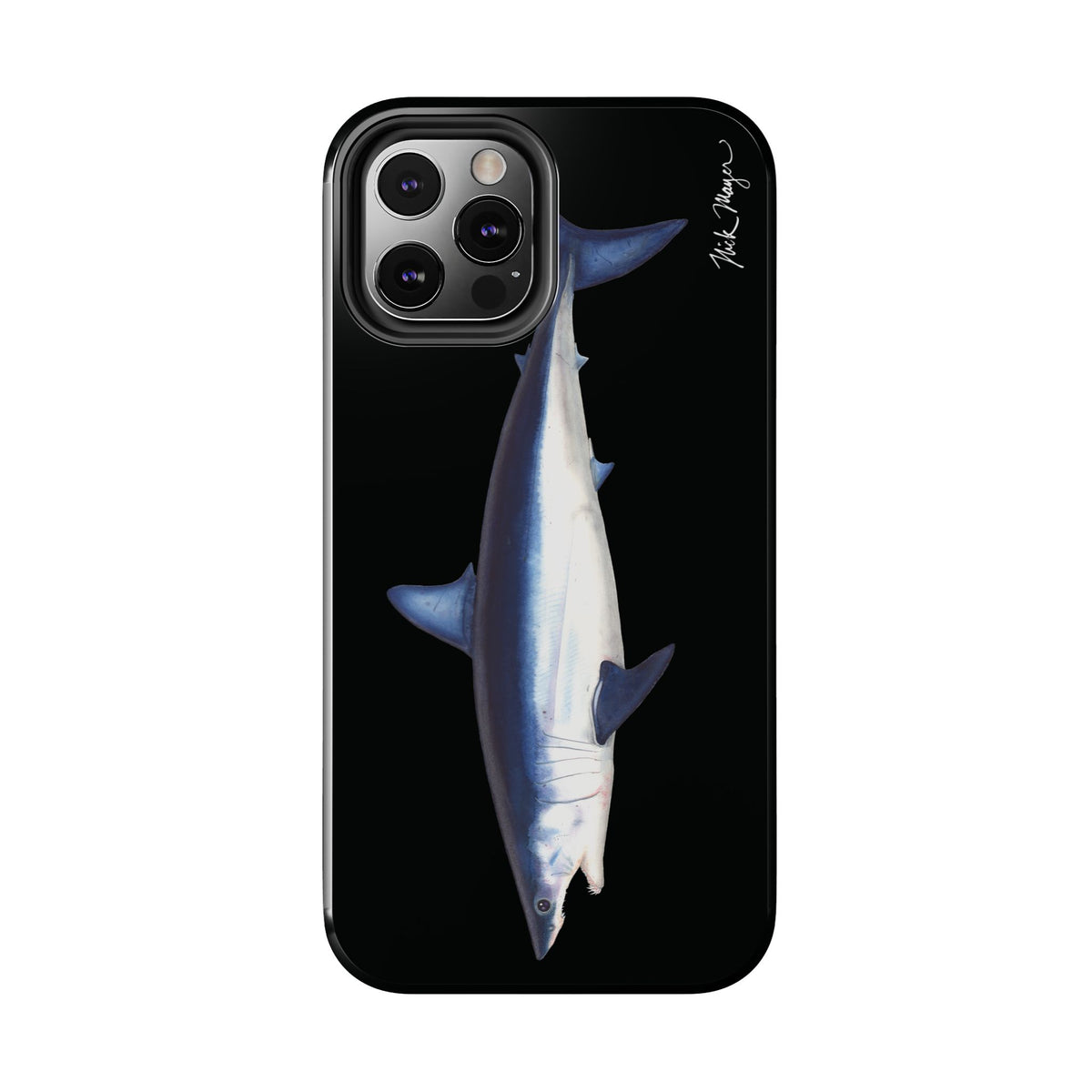 Mako Shark Black iPhone Case Printify