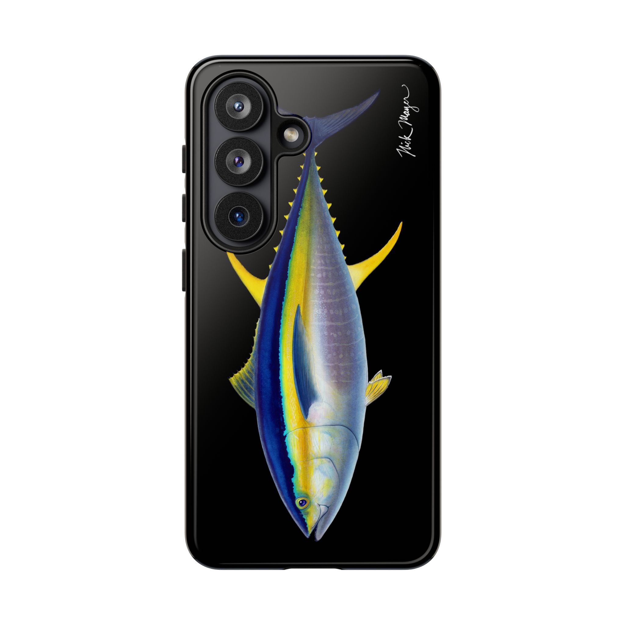 Yellowfin Tuna Black Phone Case (Samsung) Printify