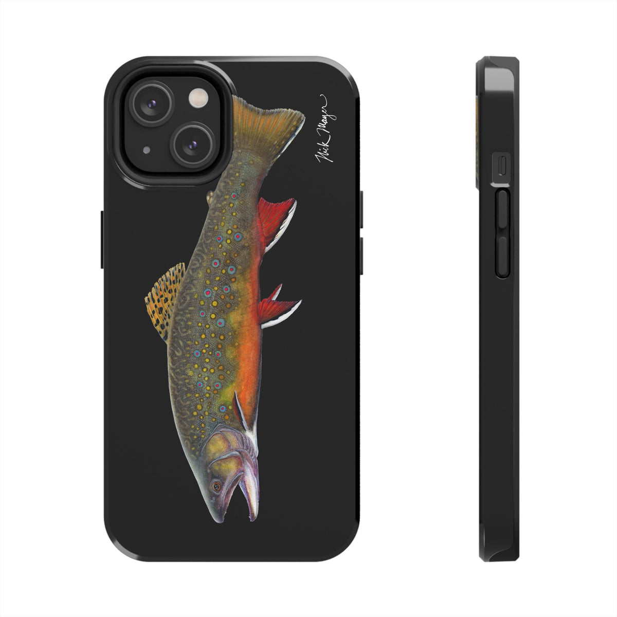 Brook Trout Black Phone Case (iPhone) Printify