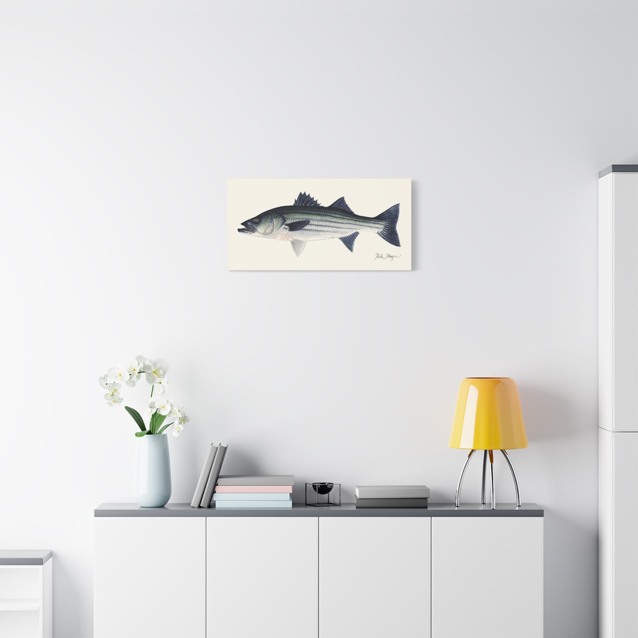 Schoolie Striped Bass I Canvas Print