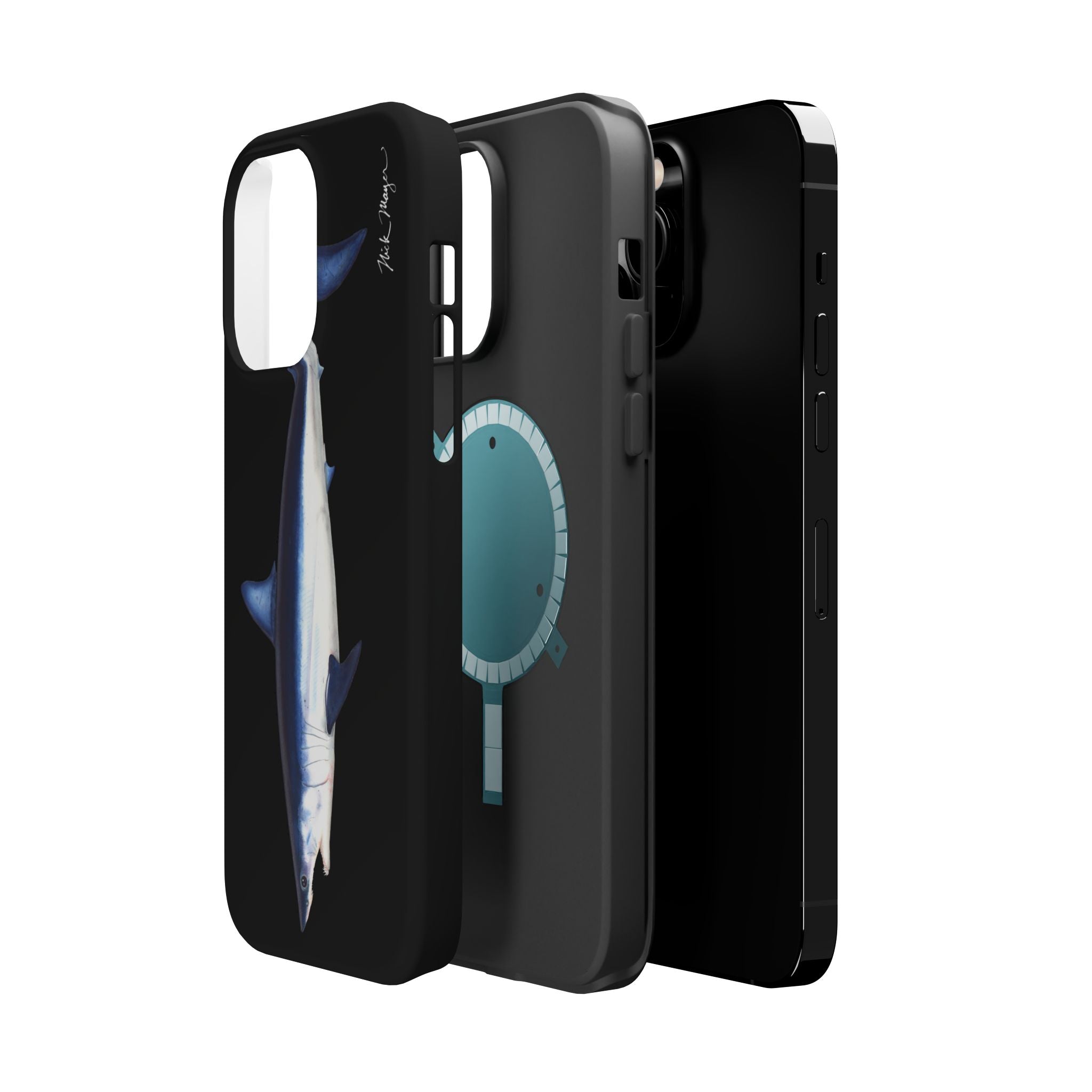 Mako Shark MagSafe Black iPhone Case