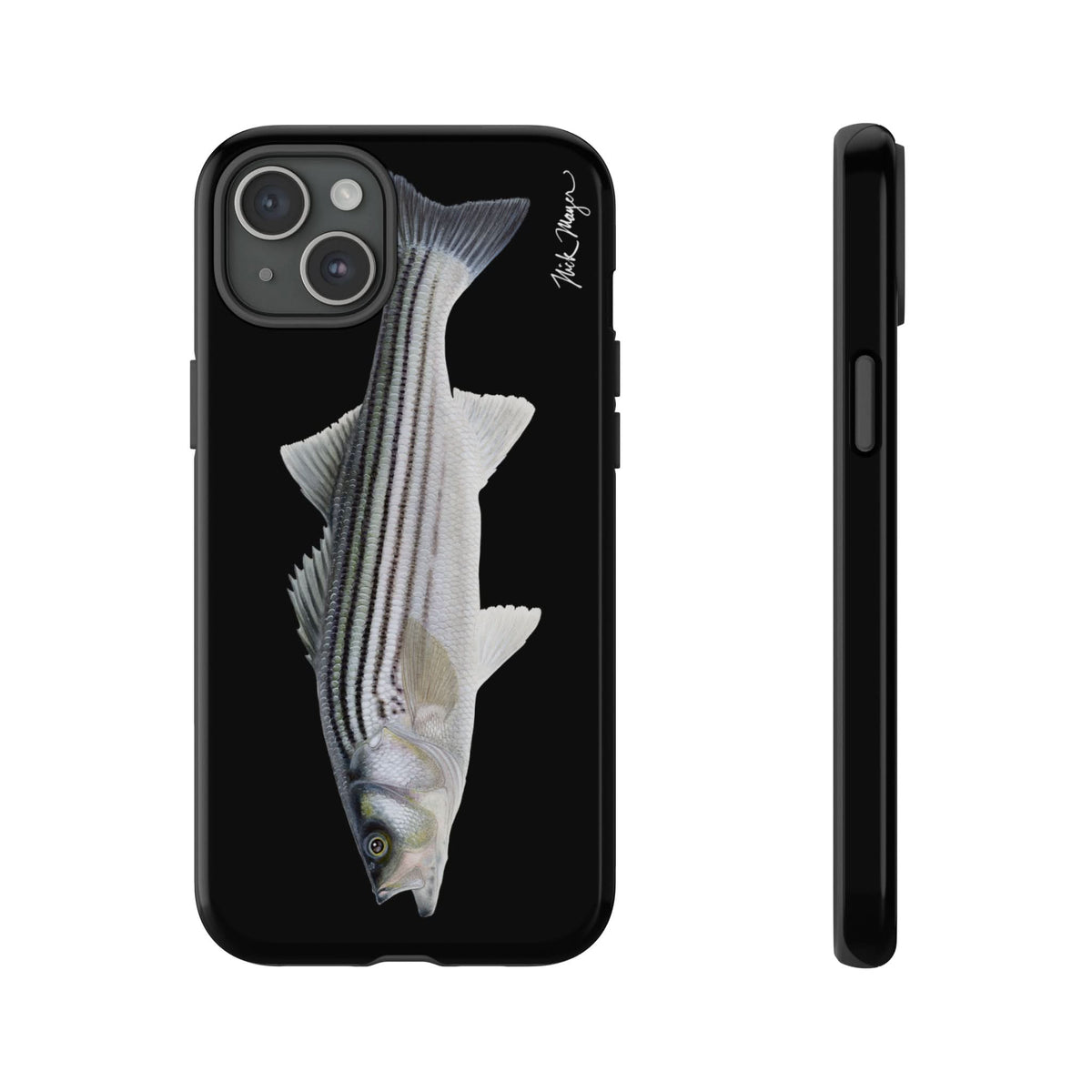 Schoolie Striper Black iPhone 15 Case