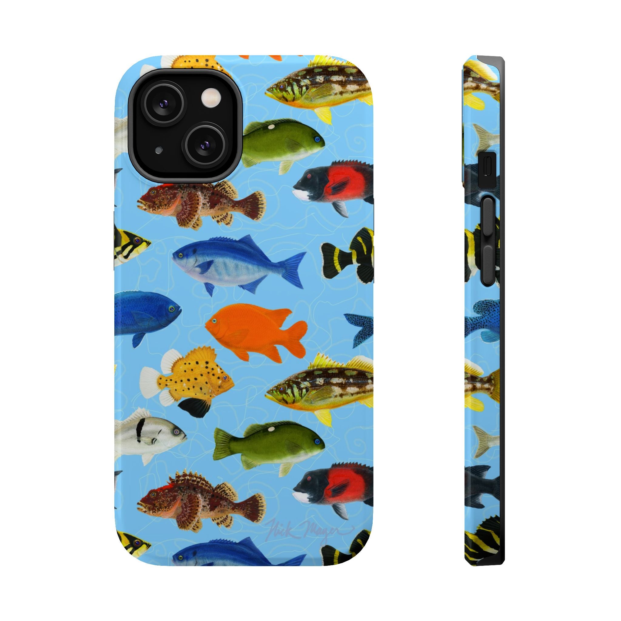 California Fish Blue MagSafe iPhone Case