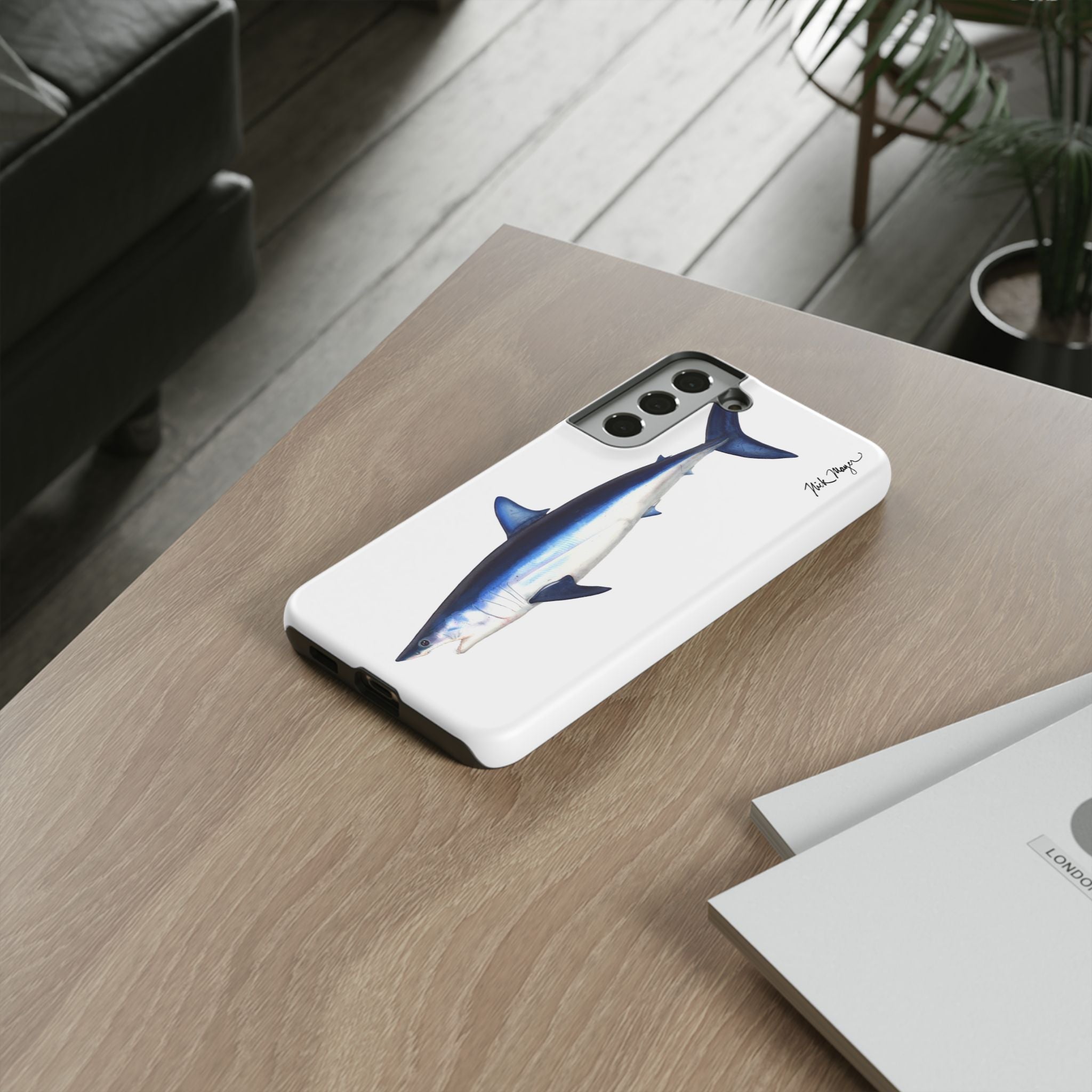 Mako Shark White Phone Case (Samsung)