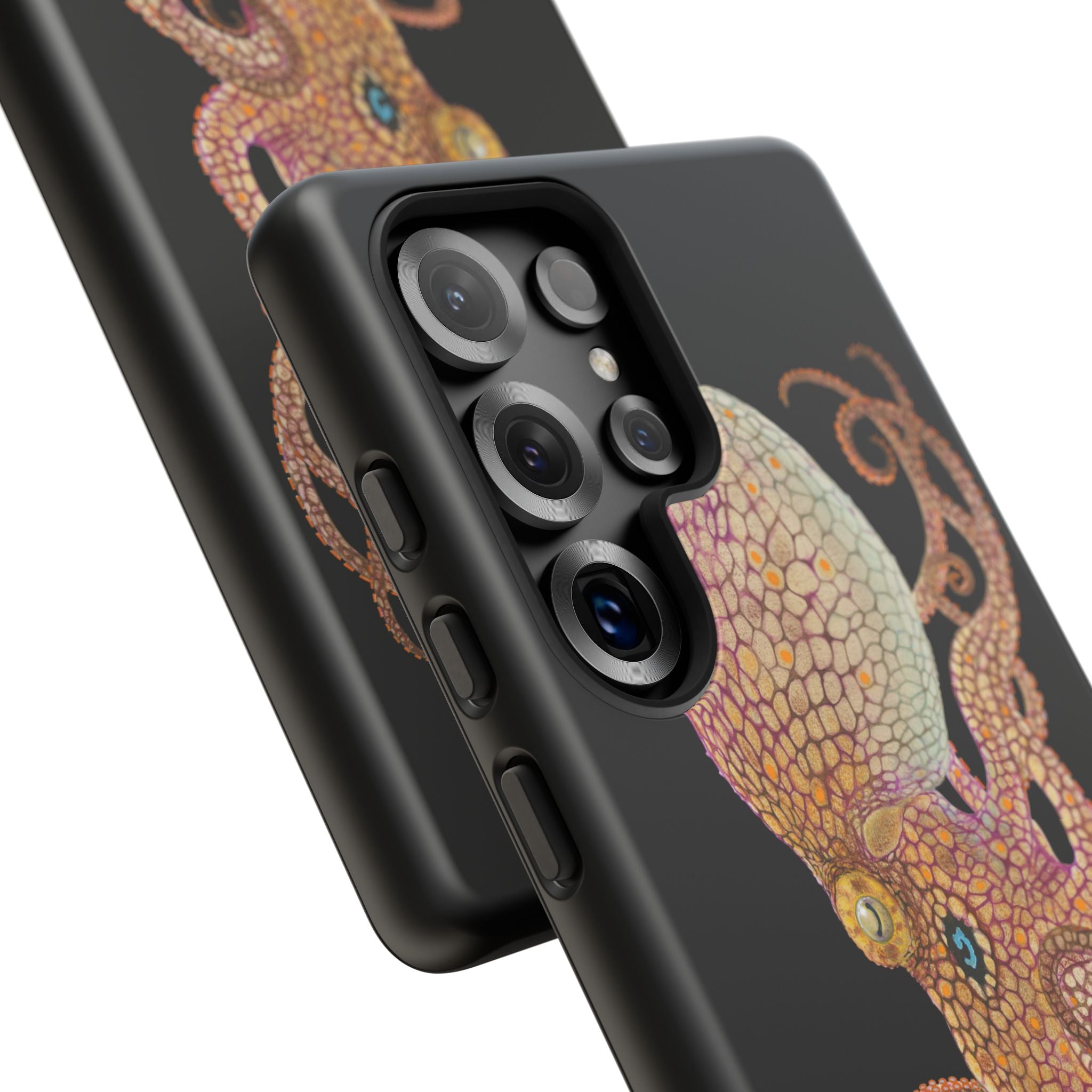 Two Spot Octopus Black Phone Case (Samsung)