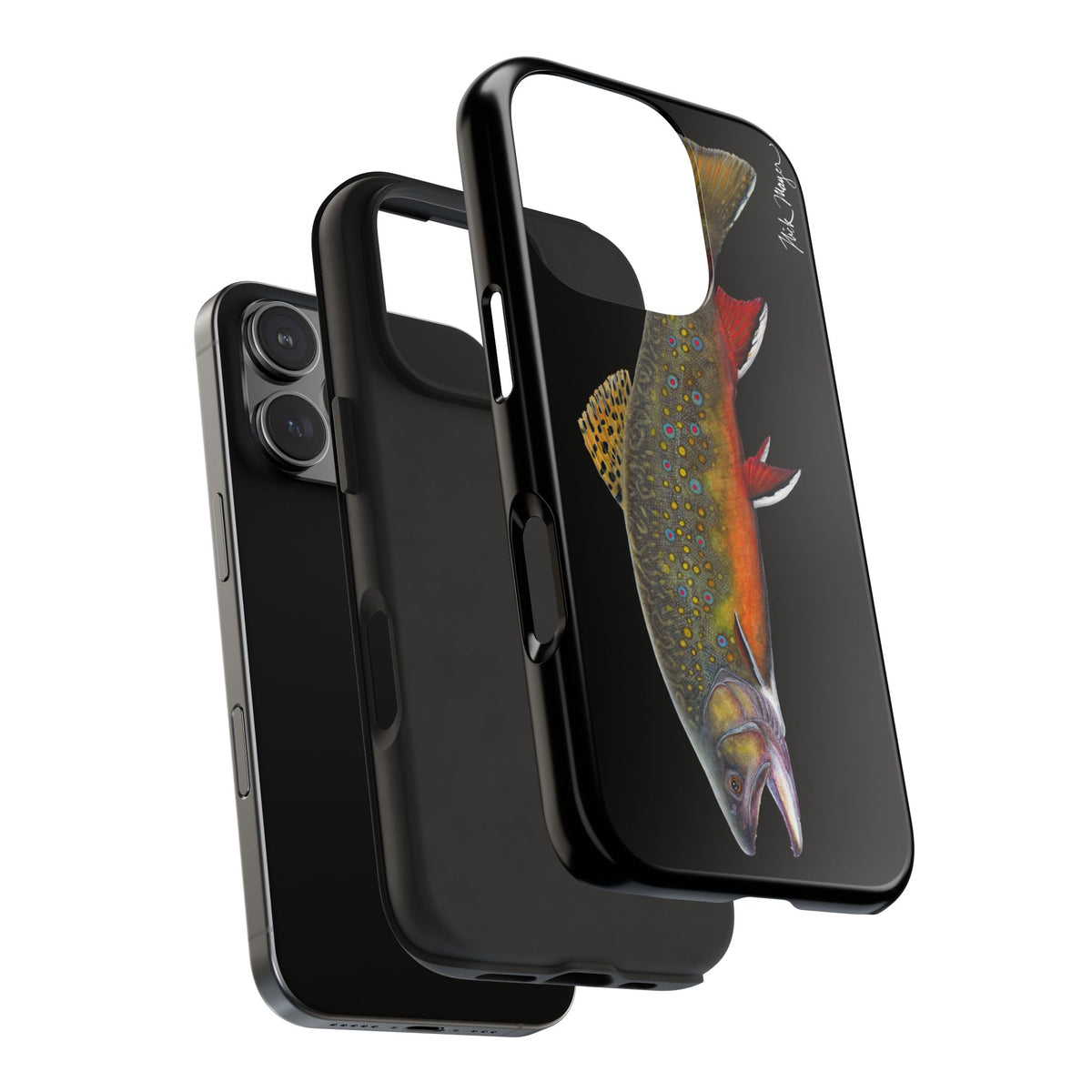 Brook Trout Black Phone Case (iPhone) Printify