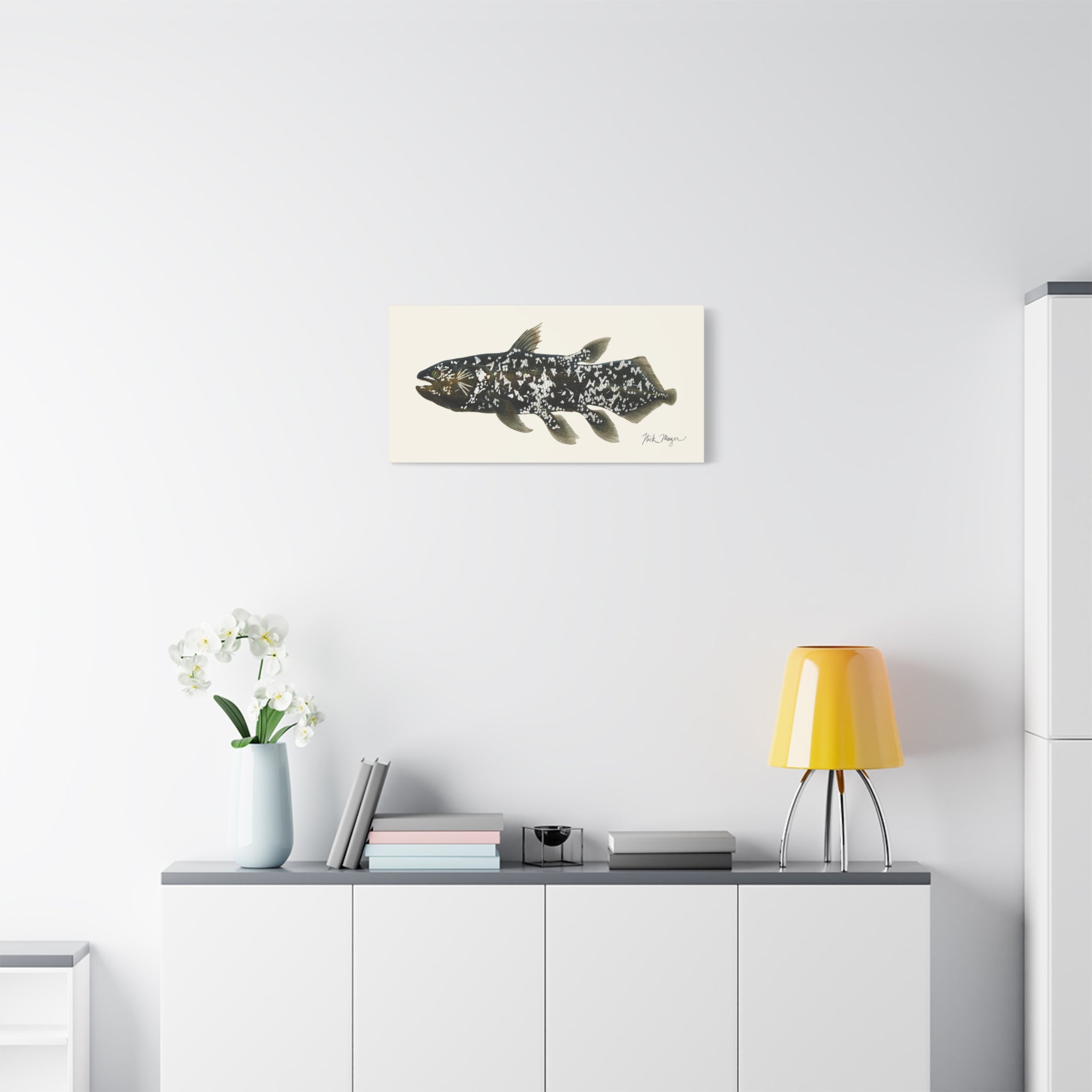 Coelacanth Canvas Print Printify