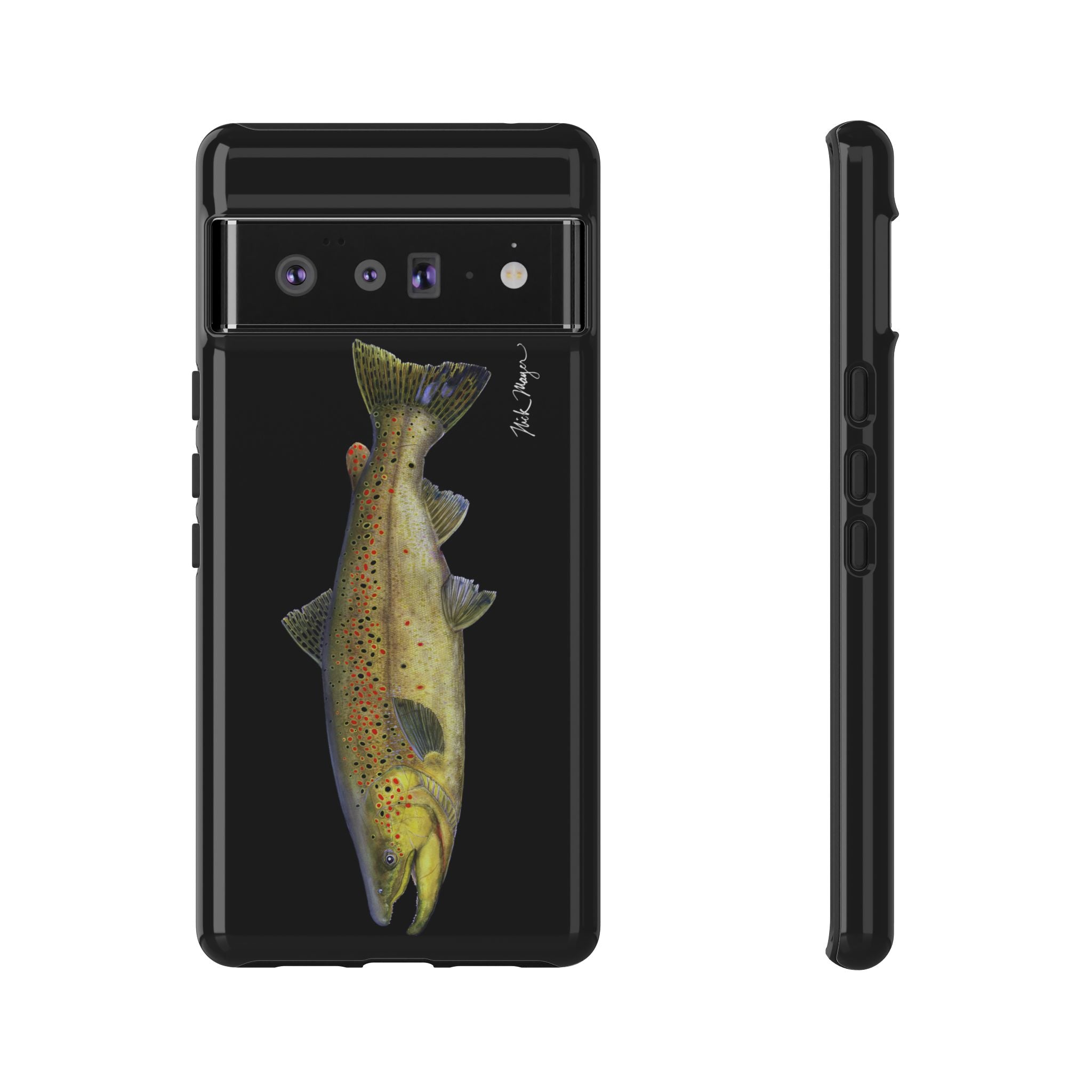 Brown Trout Black Phone Case (Samsung)