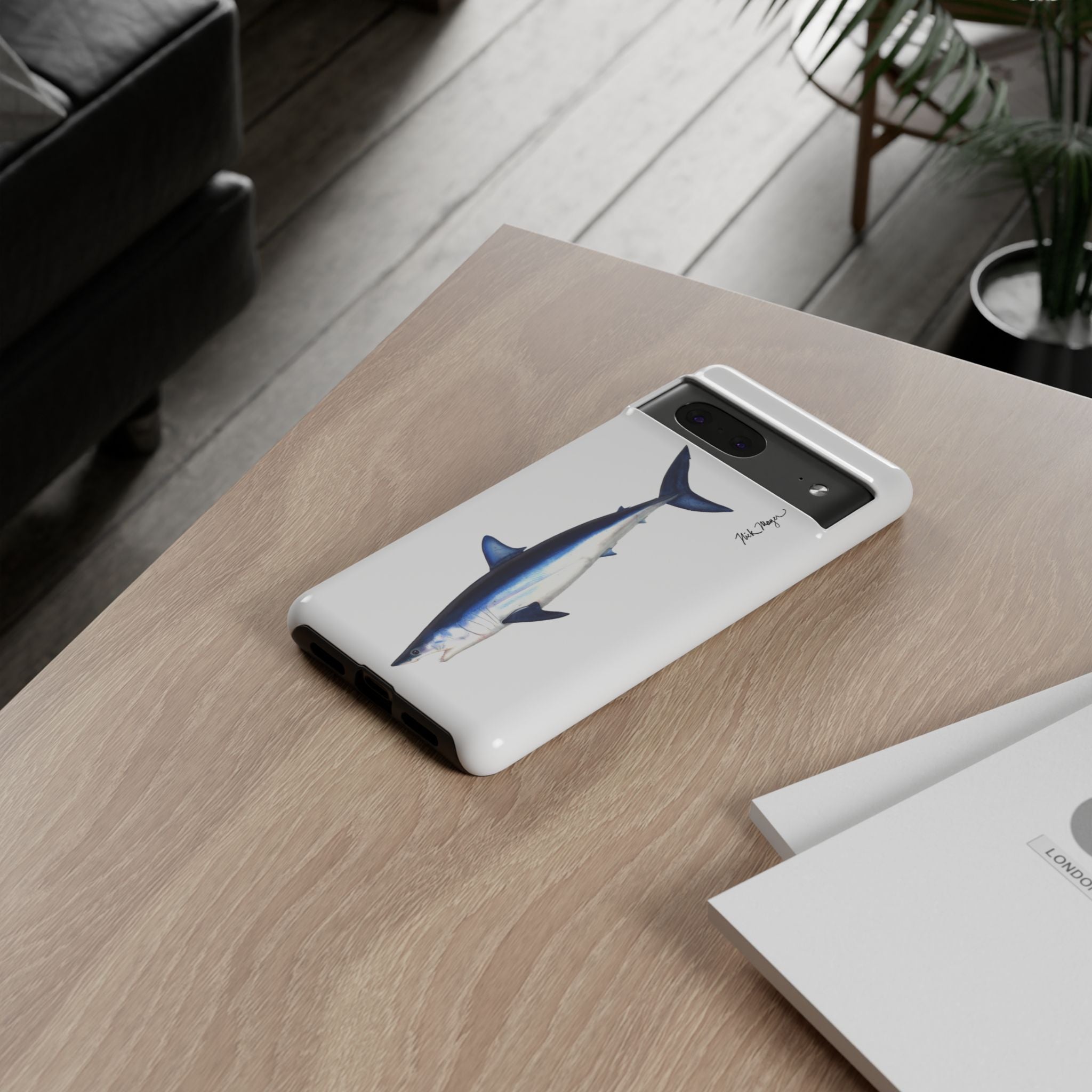 Mako Shark White Phone Case (Samsung)