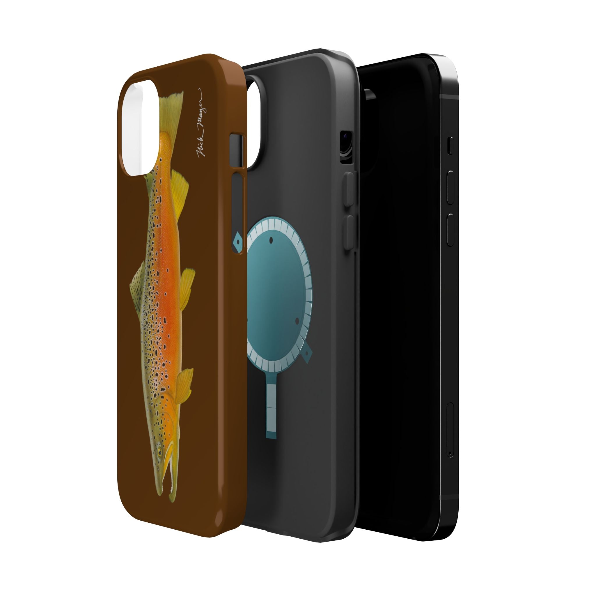 Brown Trout 2 Brown MagSafe iPhone Case, Limited Run