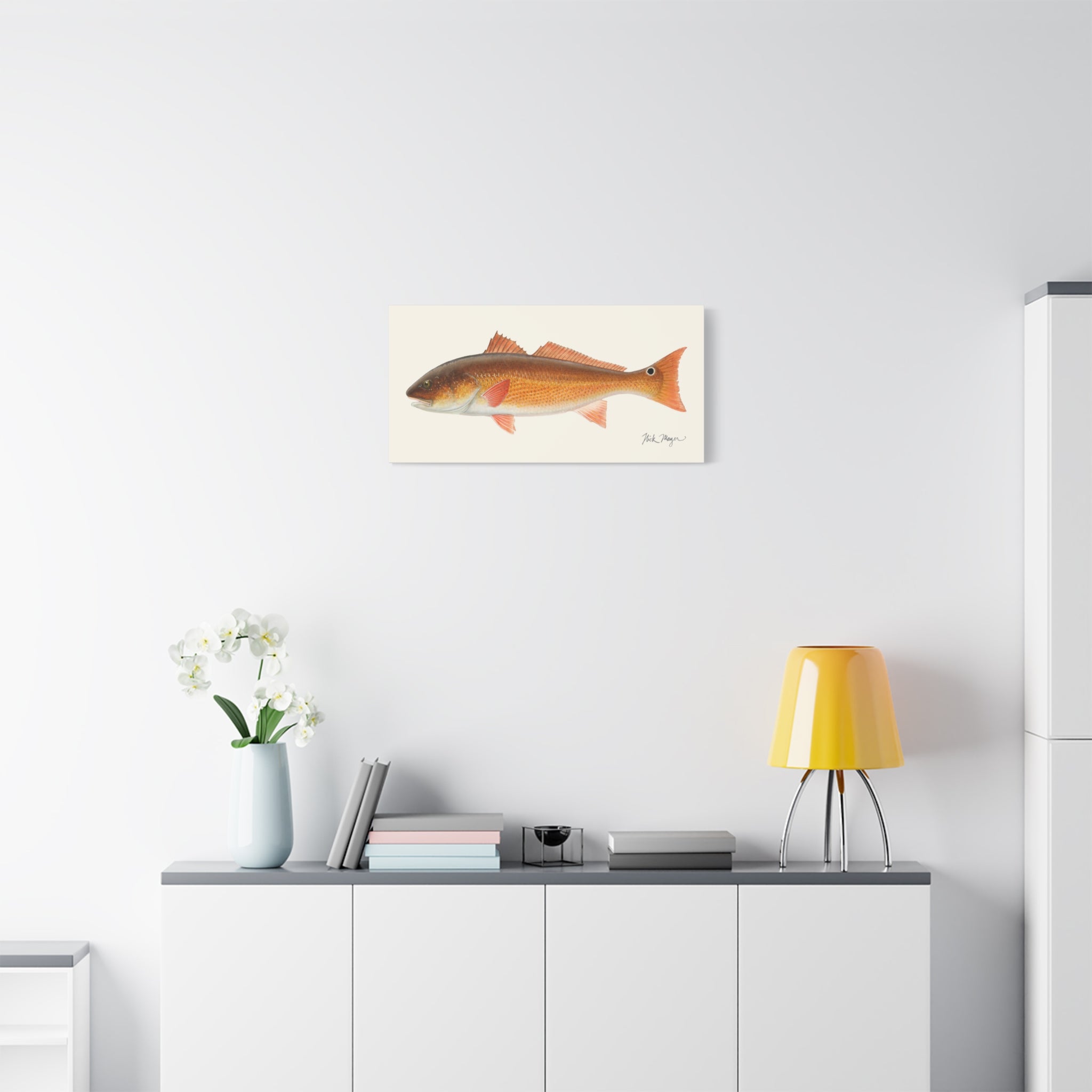 Redfish, 15 lbs Canvas Print Printify