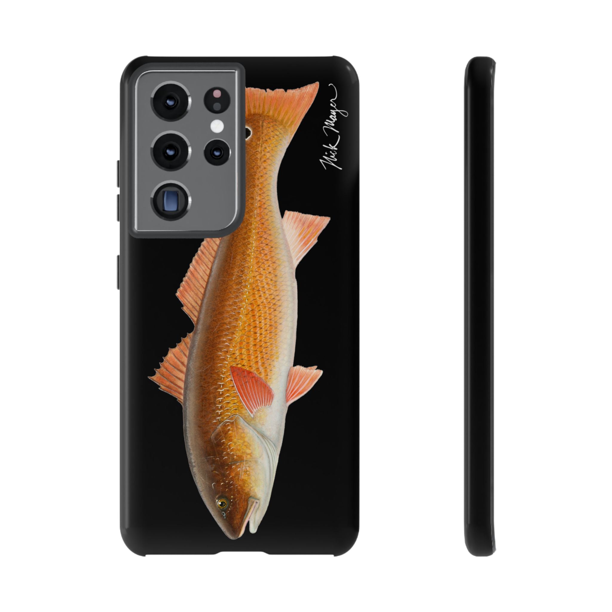 Redfish Black Phone Case (Samsung) Printify