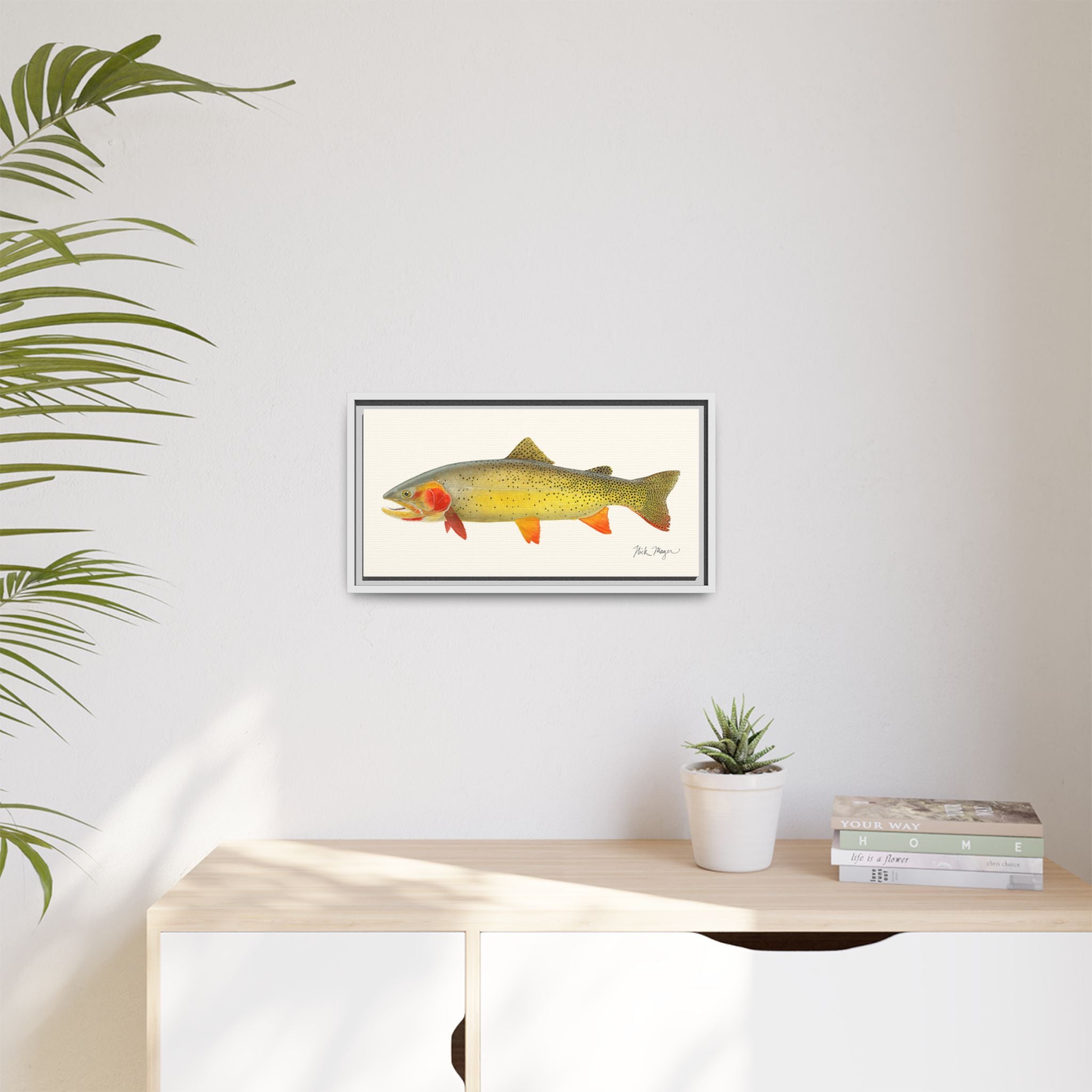 Cutthroat Trout I Framed Canvas Print Printify